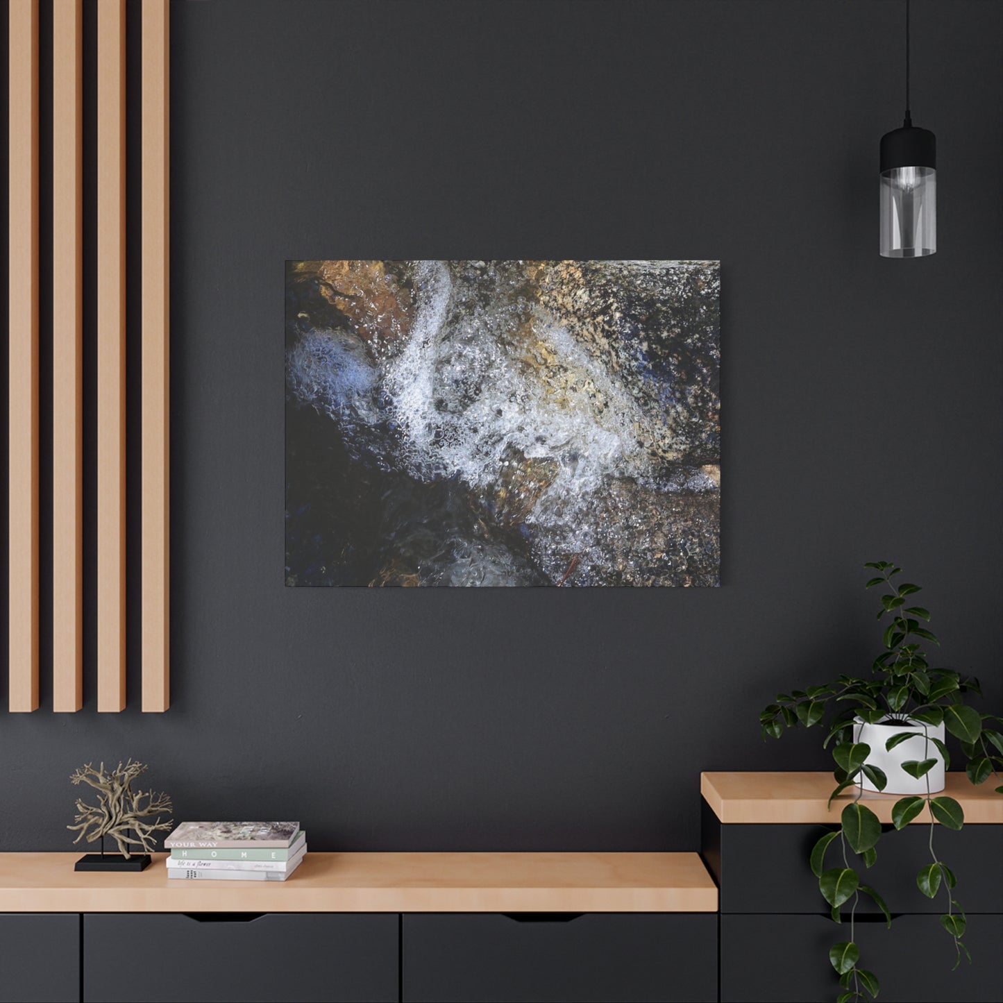 Liquid Stone - Unique Frameless Canvas Wall Art