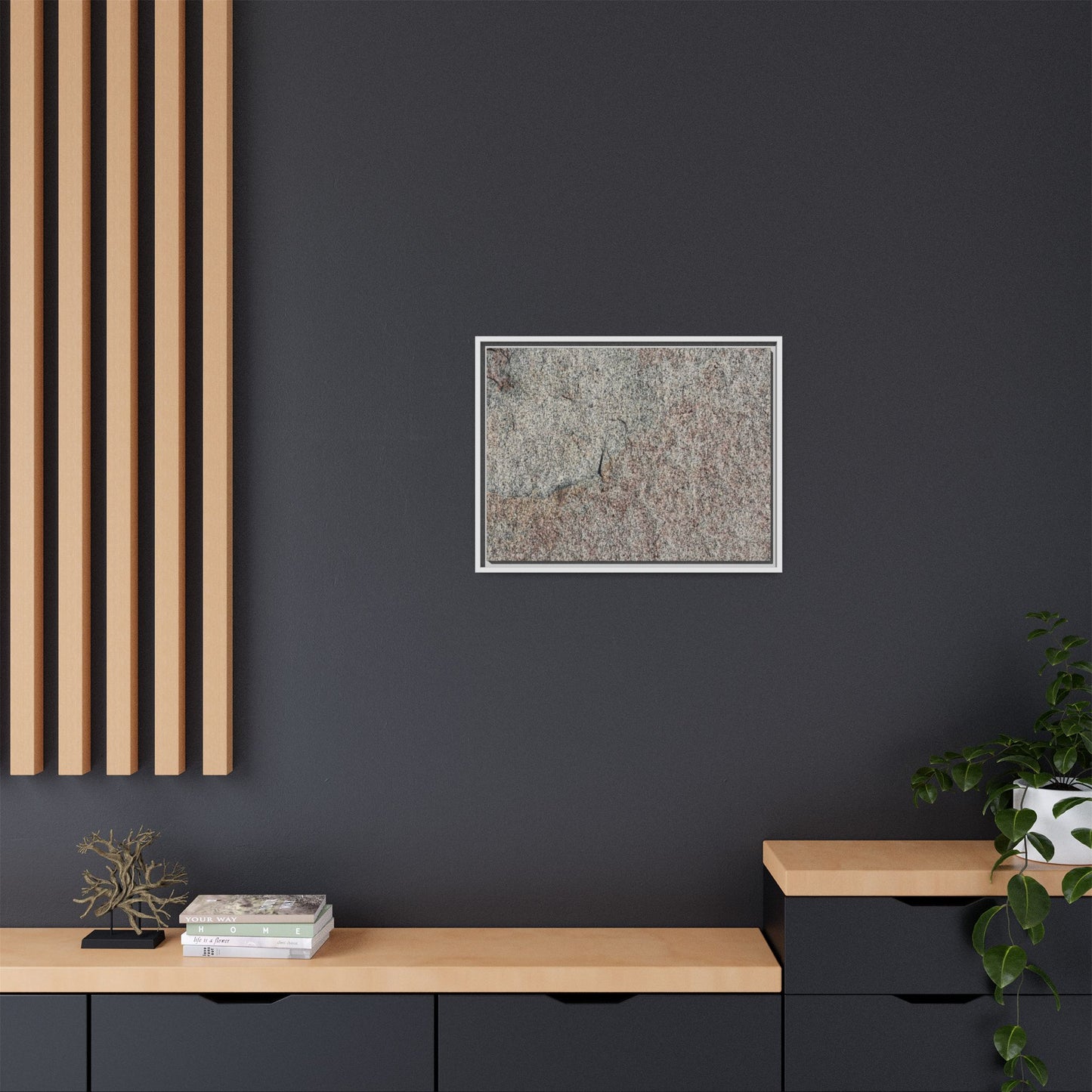 Fissured Stone - Unique Stretched Canvas Wall Art