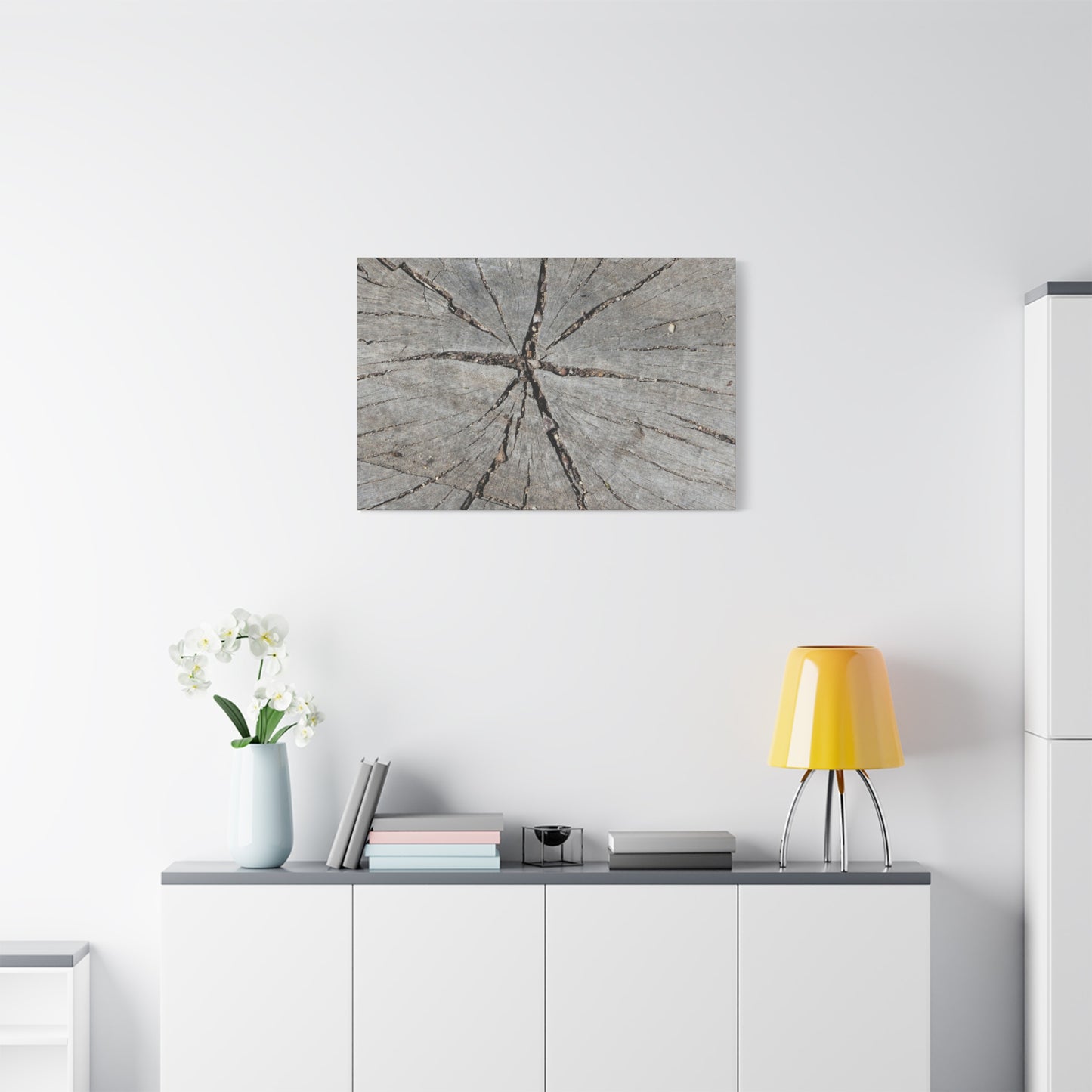 Cracked Chronicle - Unique Frameless Canvas Wall Art
