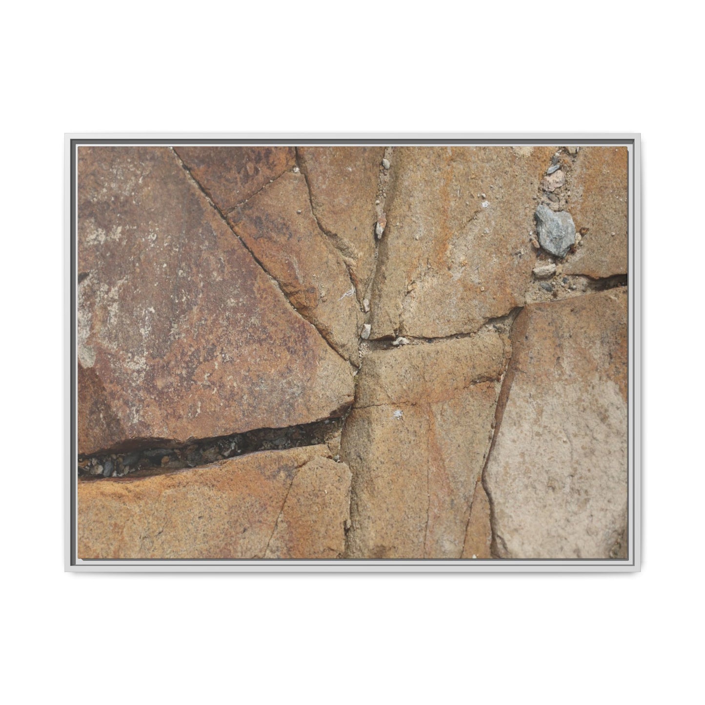 Rusty Crevices - Unique Stretched Canvas Wall Art