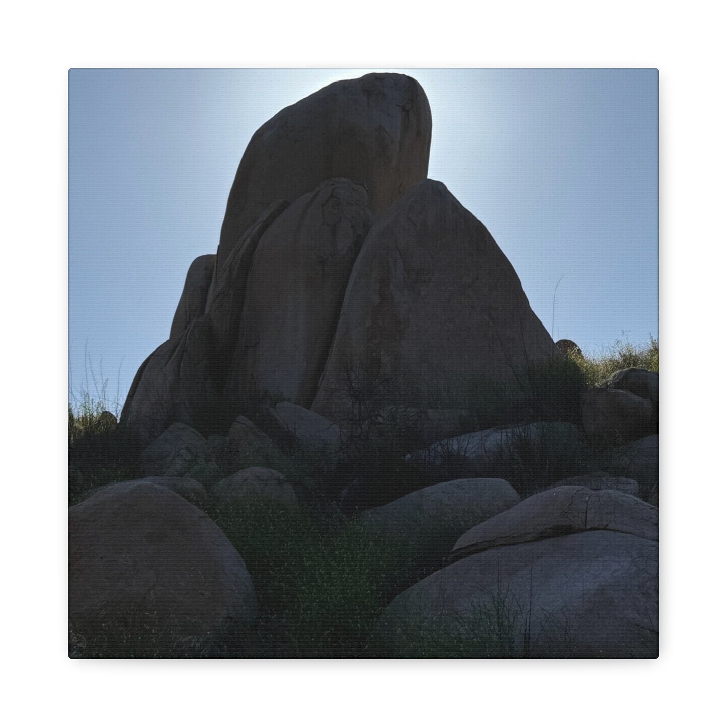 Rocks of Solitude - Unique Frameless Canvas Wall Art