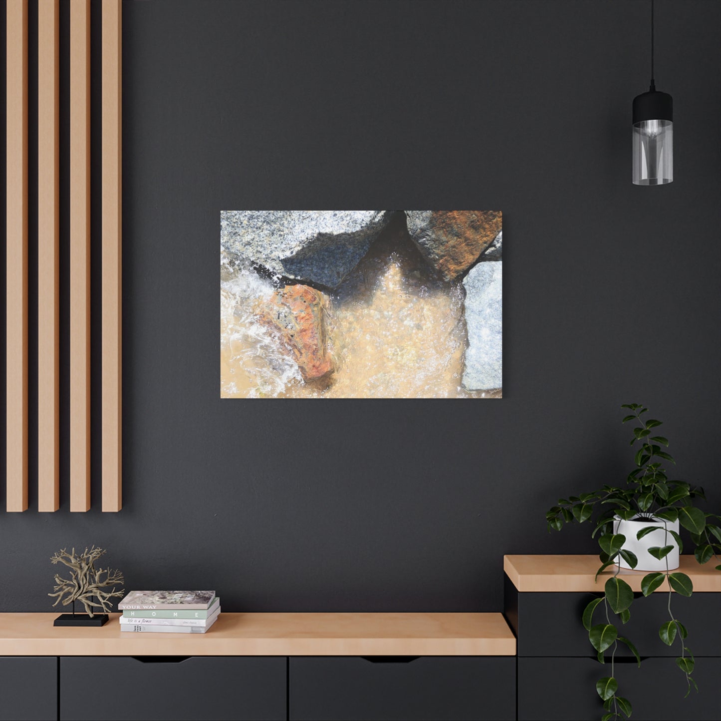 Rocky Embrace - Unique Frameless Canvas Wall Art