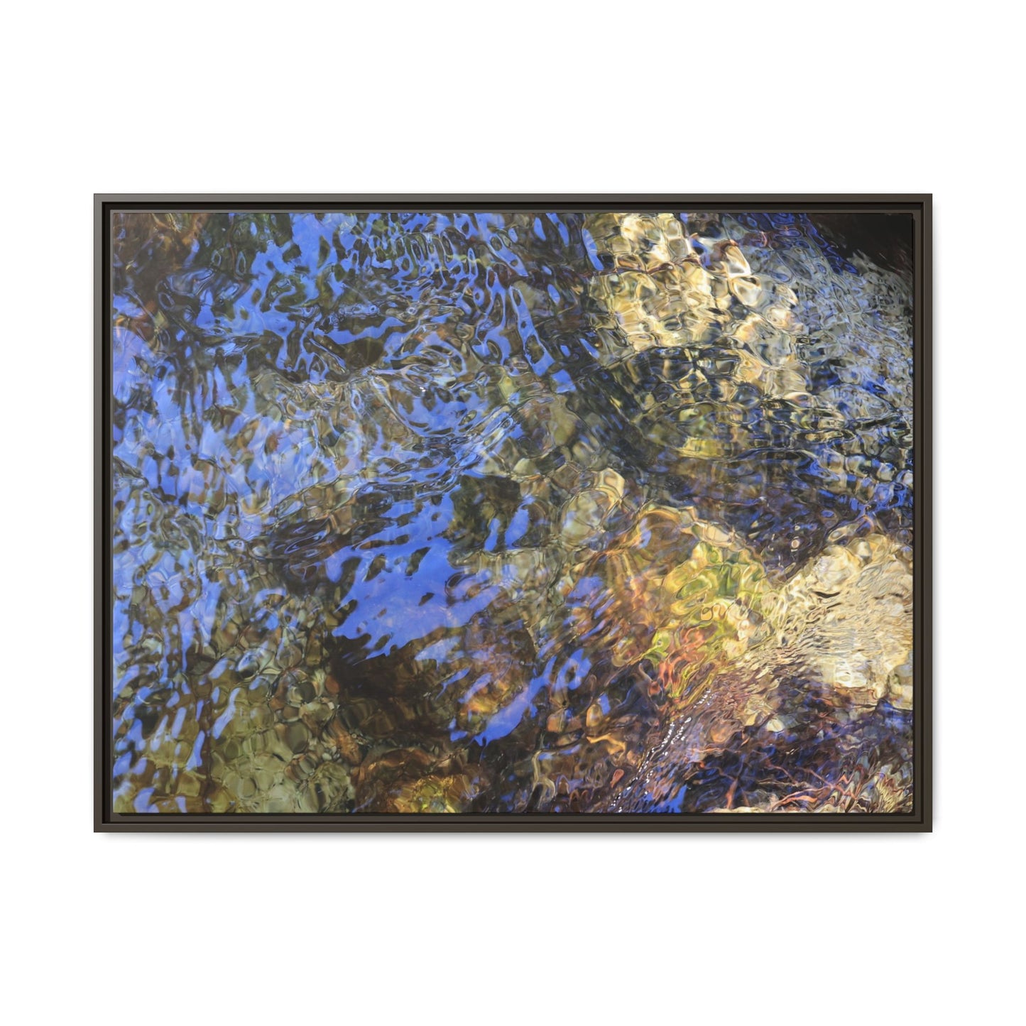 Aquatic Kaleidoscope - Unique Stretched Canvas Wall Art