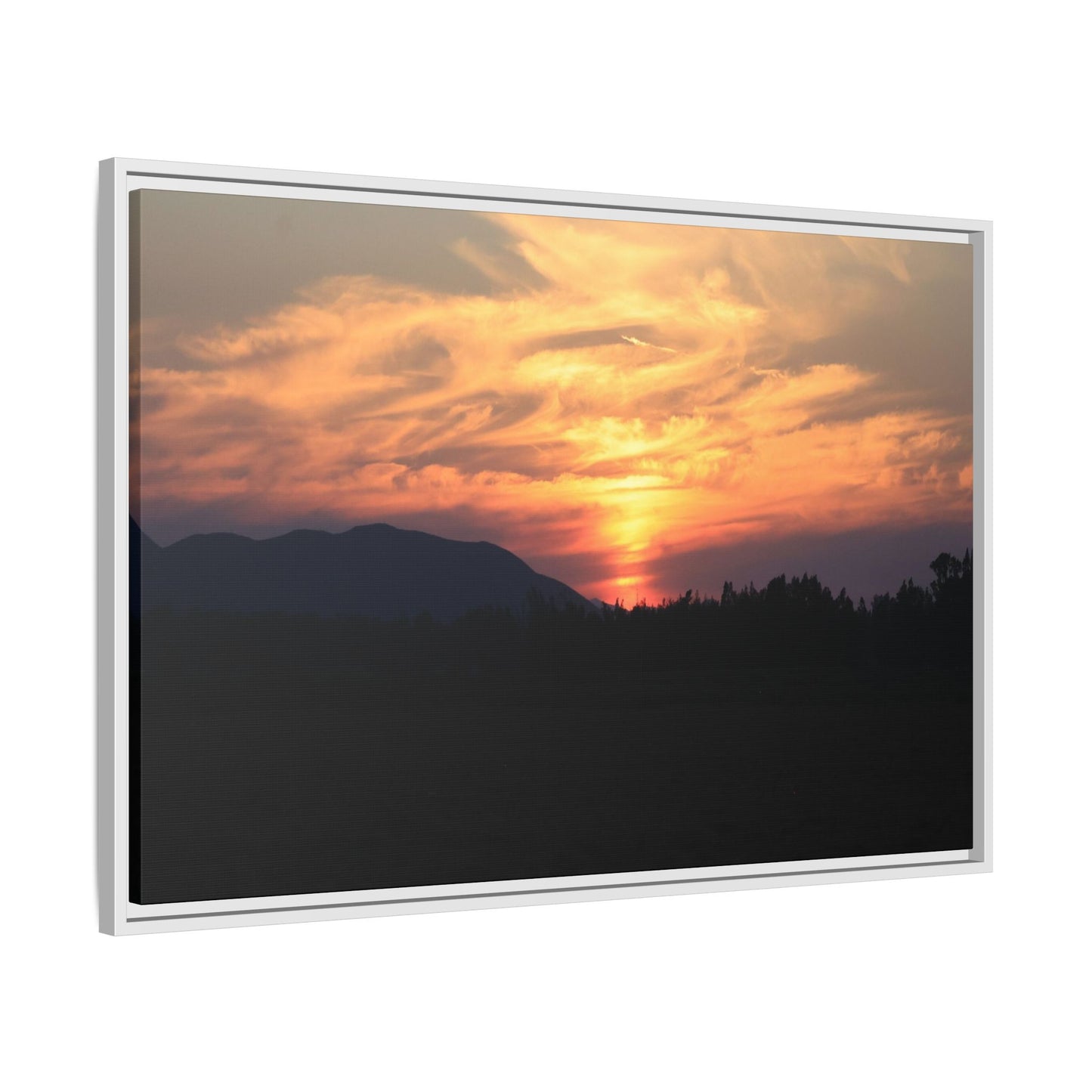 Gilded Horizon - Unique Stretched Canvas Wall Art
