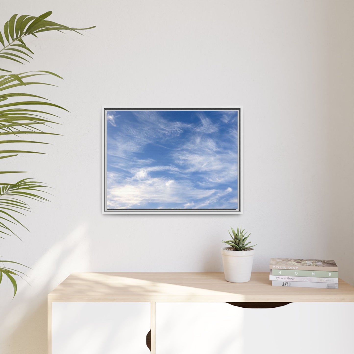 Ethereal Blue Tapestry - Unique Stretched Canvas Wall Art