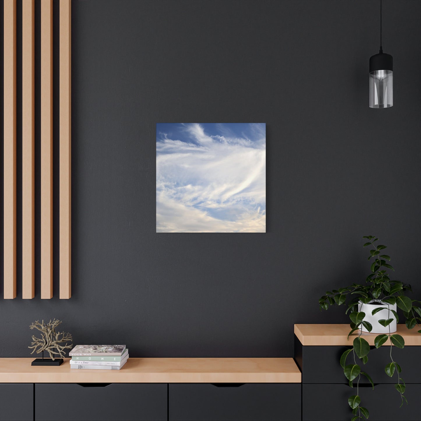 Whispers of Celestial Breath - Unique Frameless Canvas Wall Art