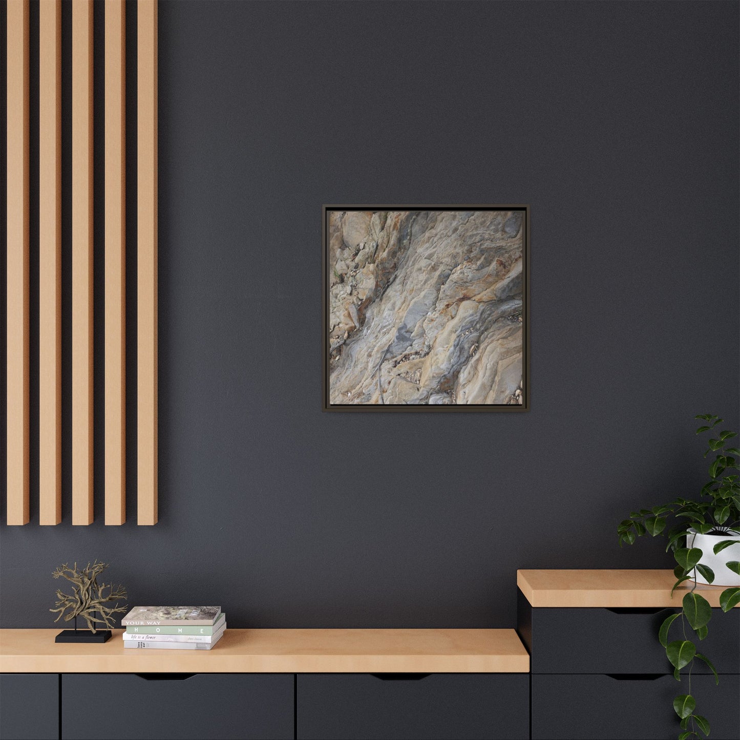 Layers of Earth's History - Unique Stretched Canvas Wall Art