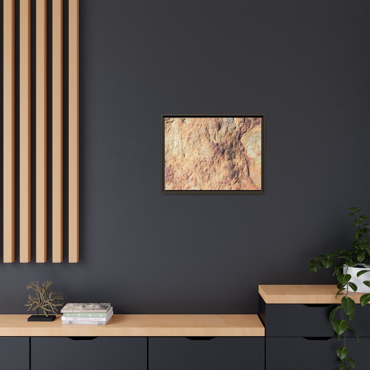 Fractal Stone - Unique Stretched Canvas Wall Art