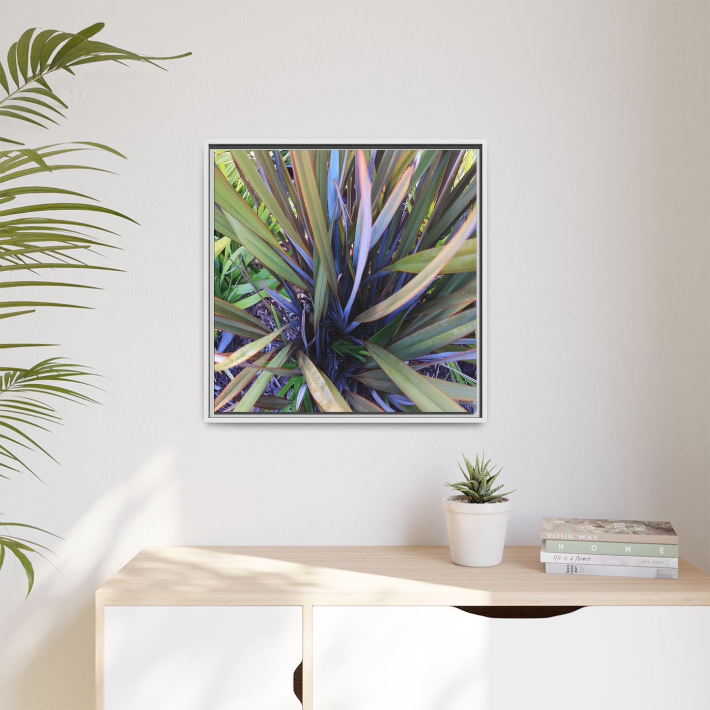 Radiant Leaves - Unique Stretched Canvas Wall Art