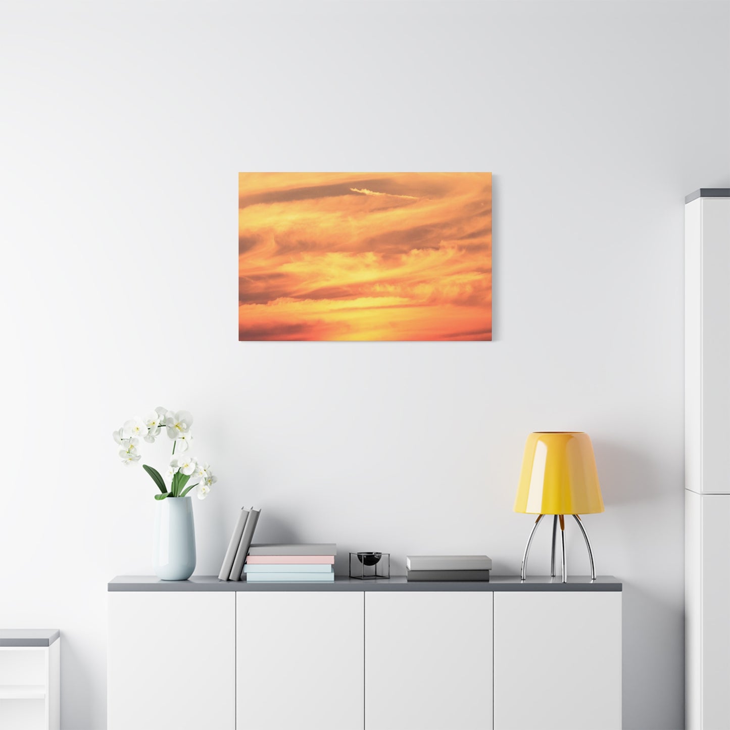 Golden Whispers - Unique Frameless Canvas Wall Art
