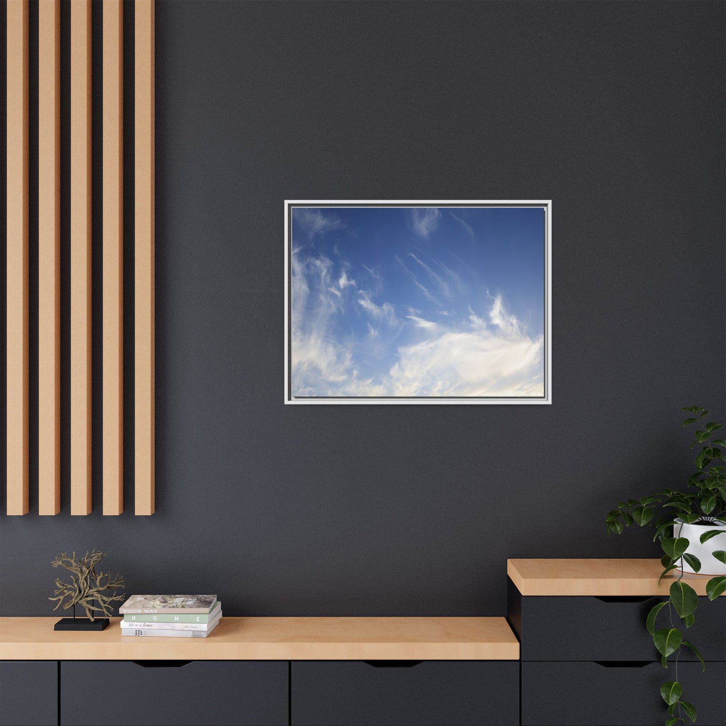 Whispers of Sky - Unique Stretched Canvas Wall Art