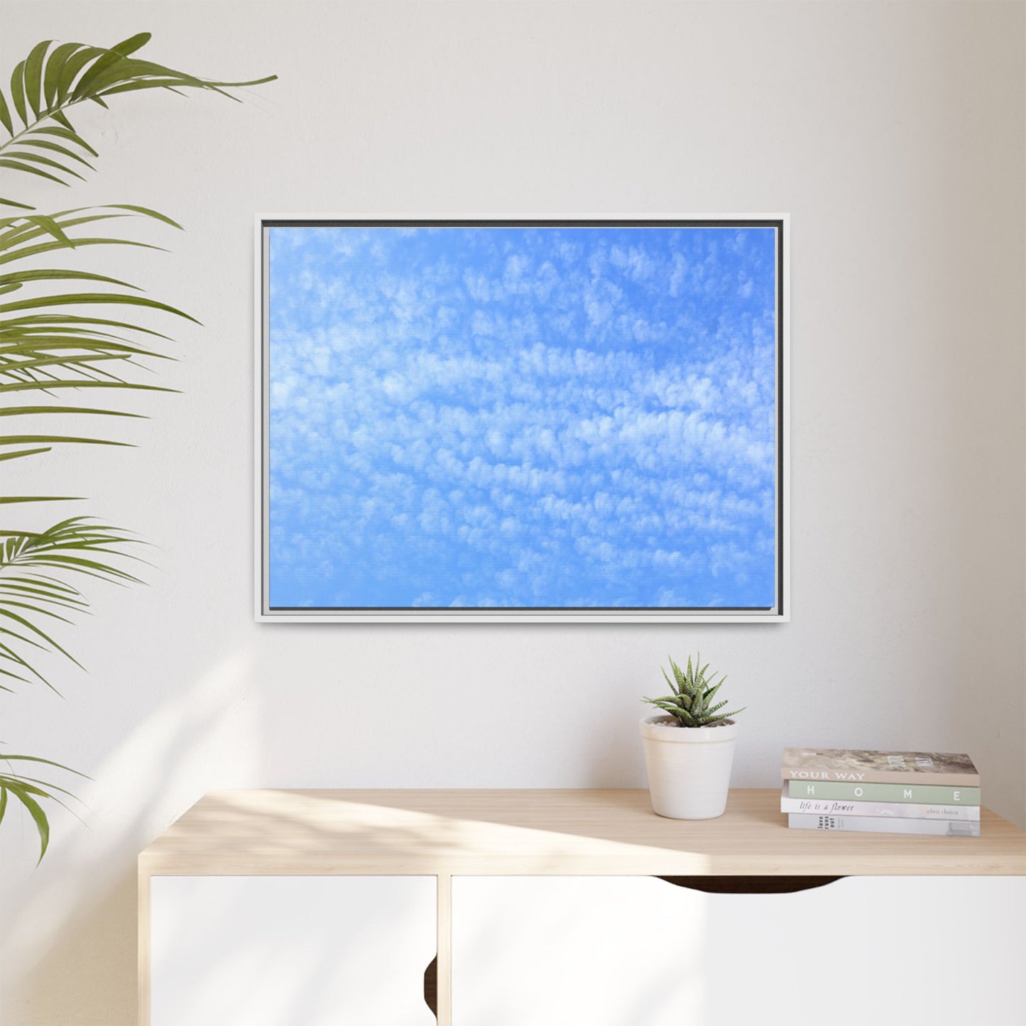 Wispy Blue Dreams - Unique Stretched Canvas Wall Art