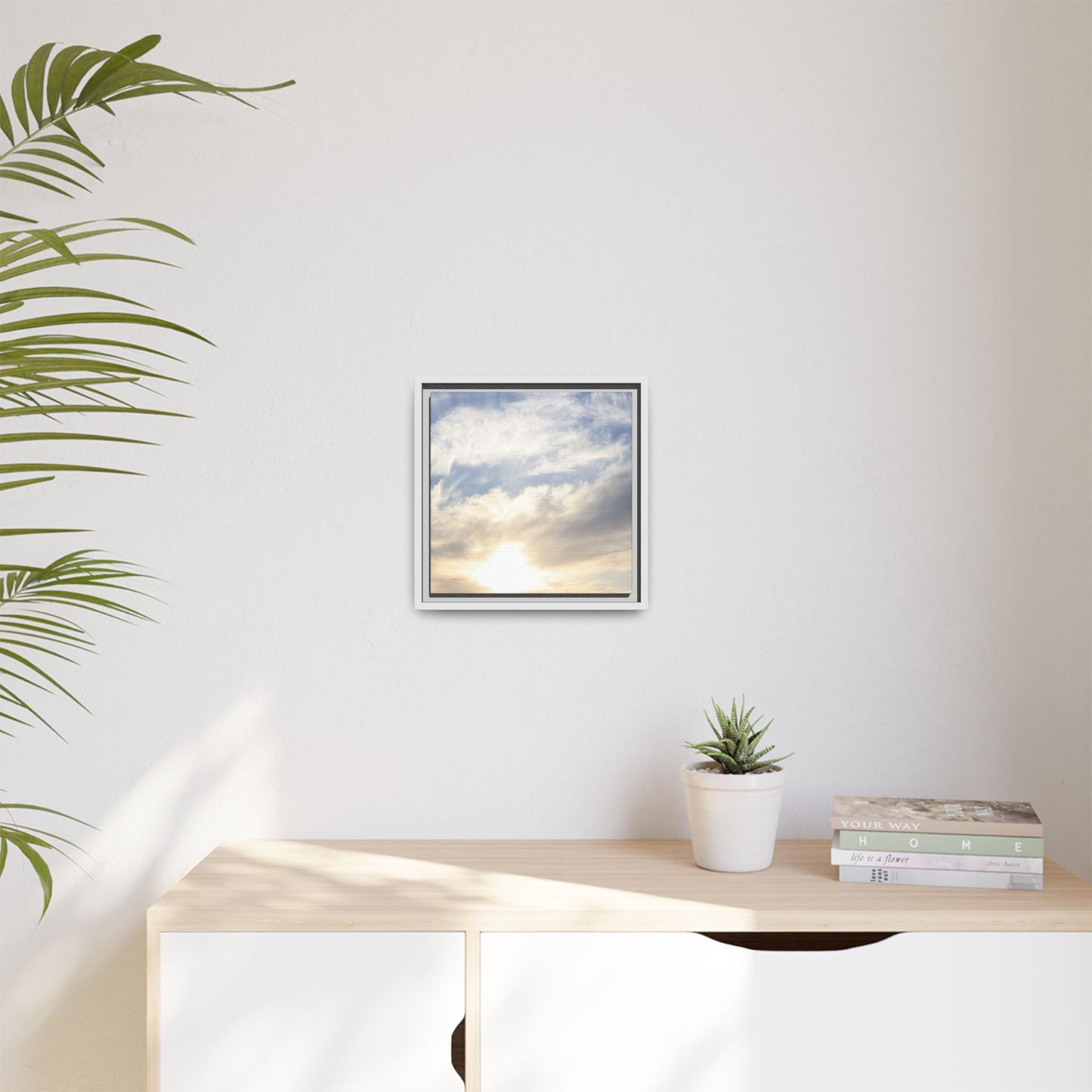 Sky's Ethereal Whisper - Unique Stretched Canvas Wall Art