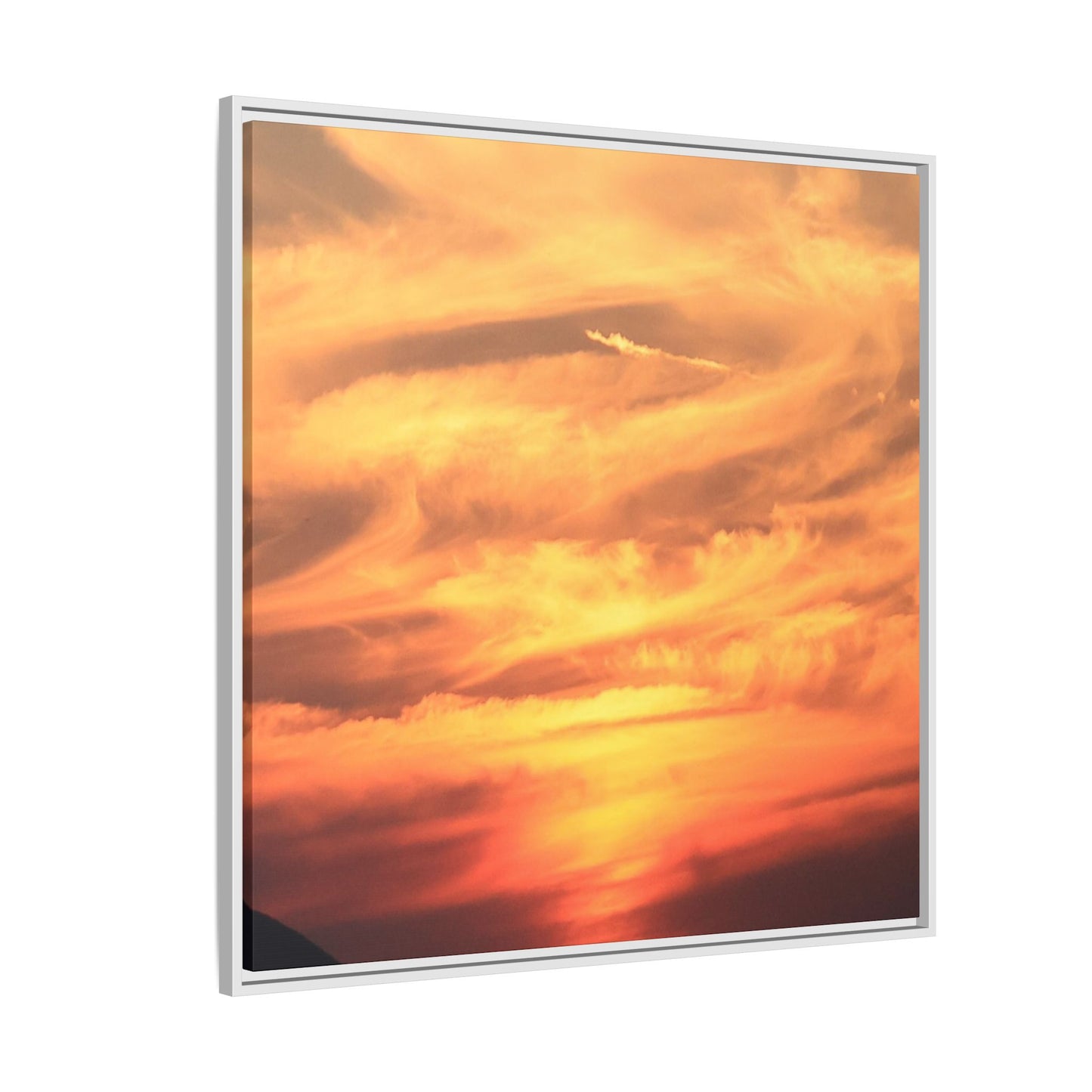 Burning Skies - Unique Stretched Canvas Wall Art