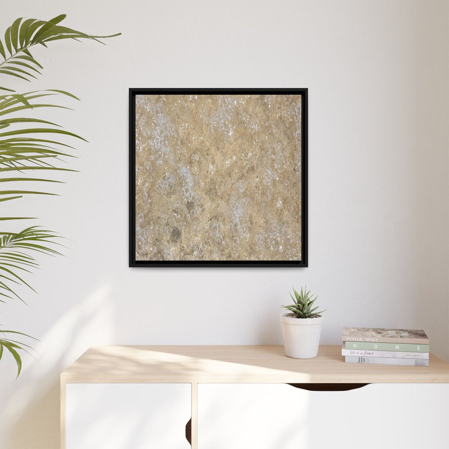 Bubbling Sand - Unique Stretched Canvas Wall Art