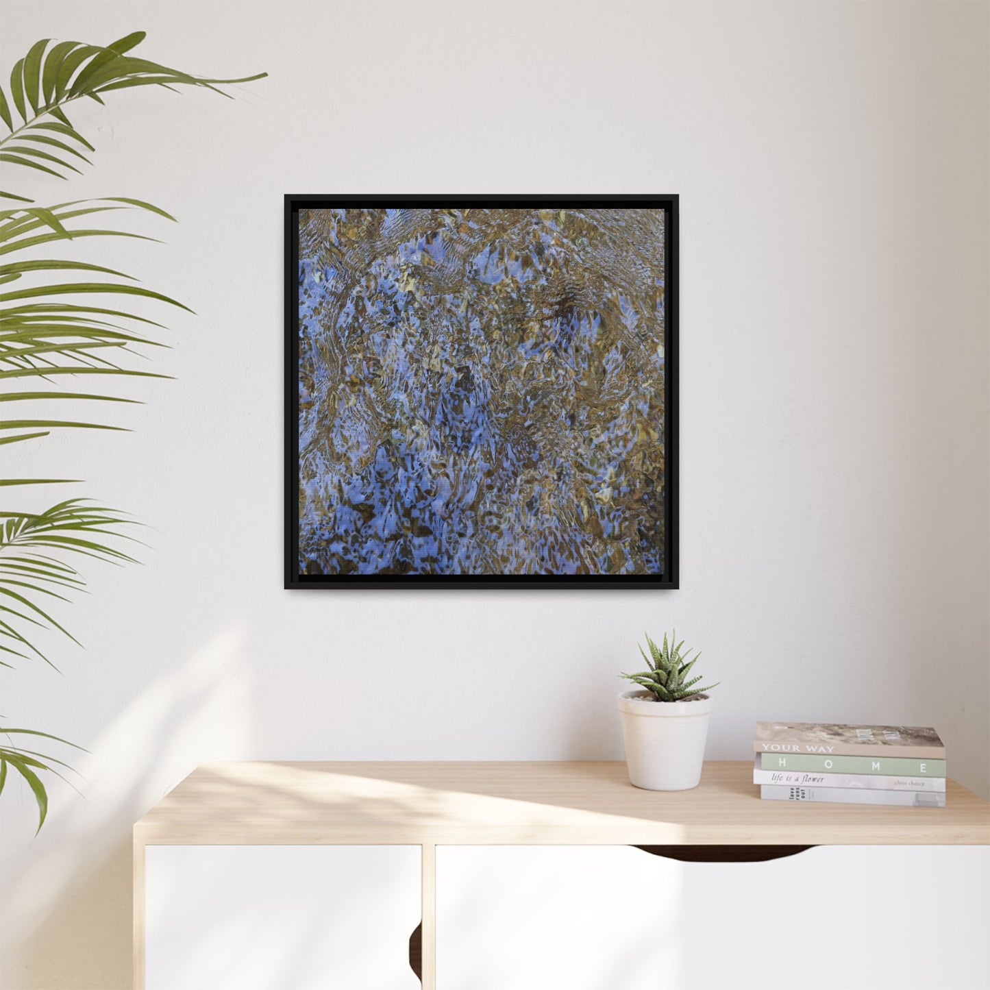 Aquatic Reflections - Unique Stretched Canvas Wall Art