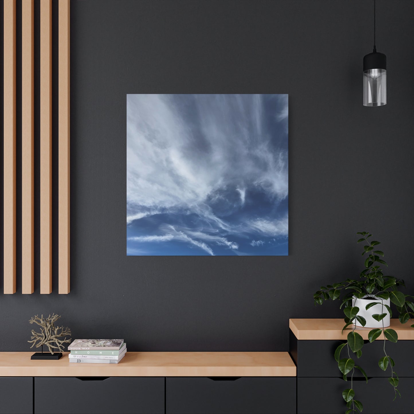 Whispers of the Celestial Realm - Unique Frameless Canvas Wall Art