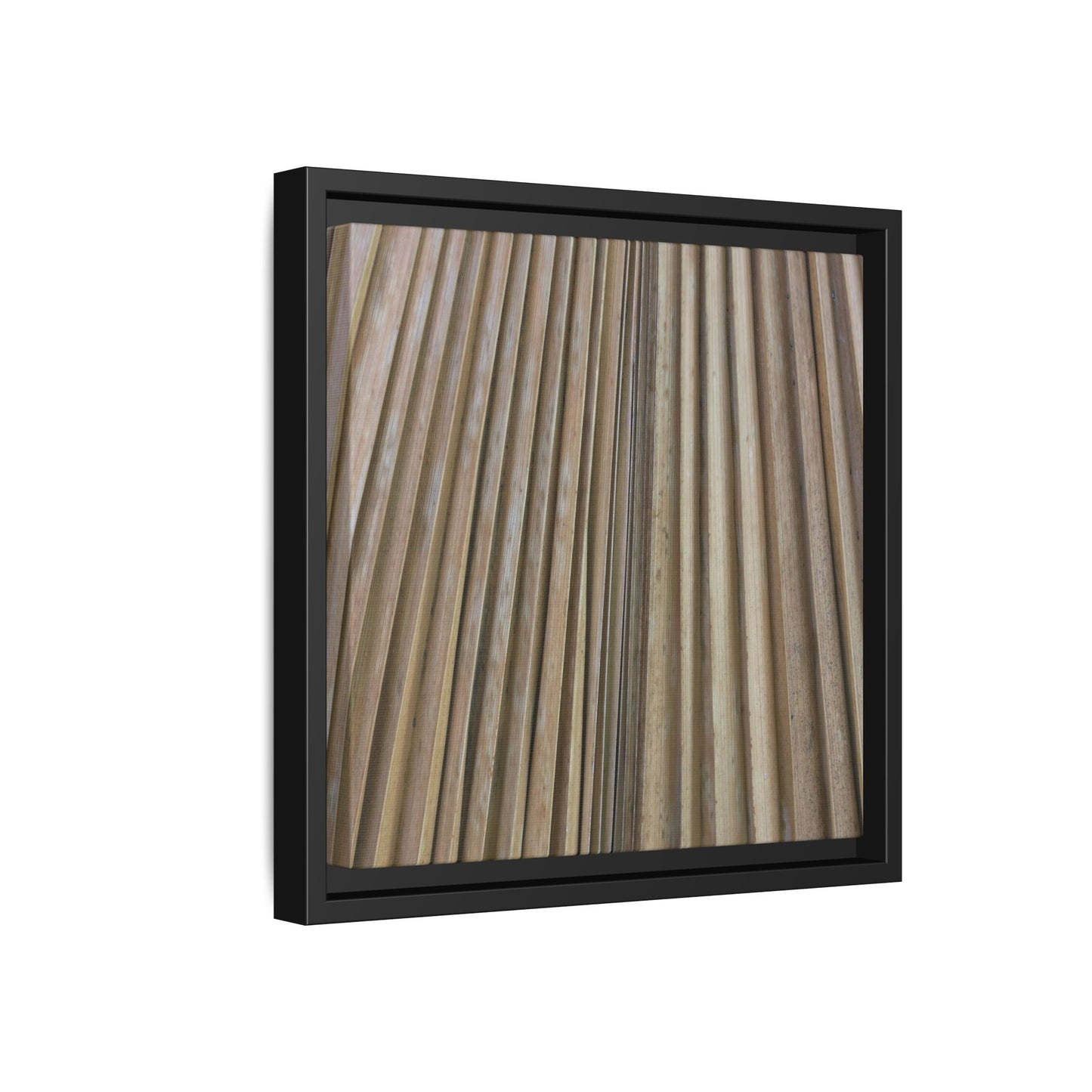 Wooden Whispers - Unique Stretched Canvas Wall Art