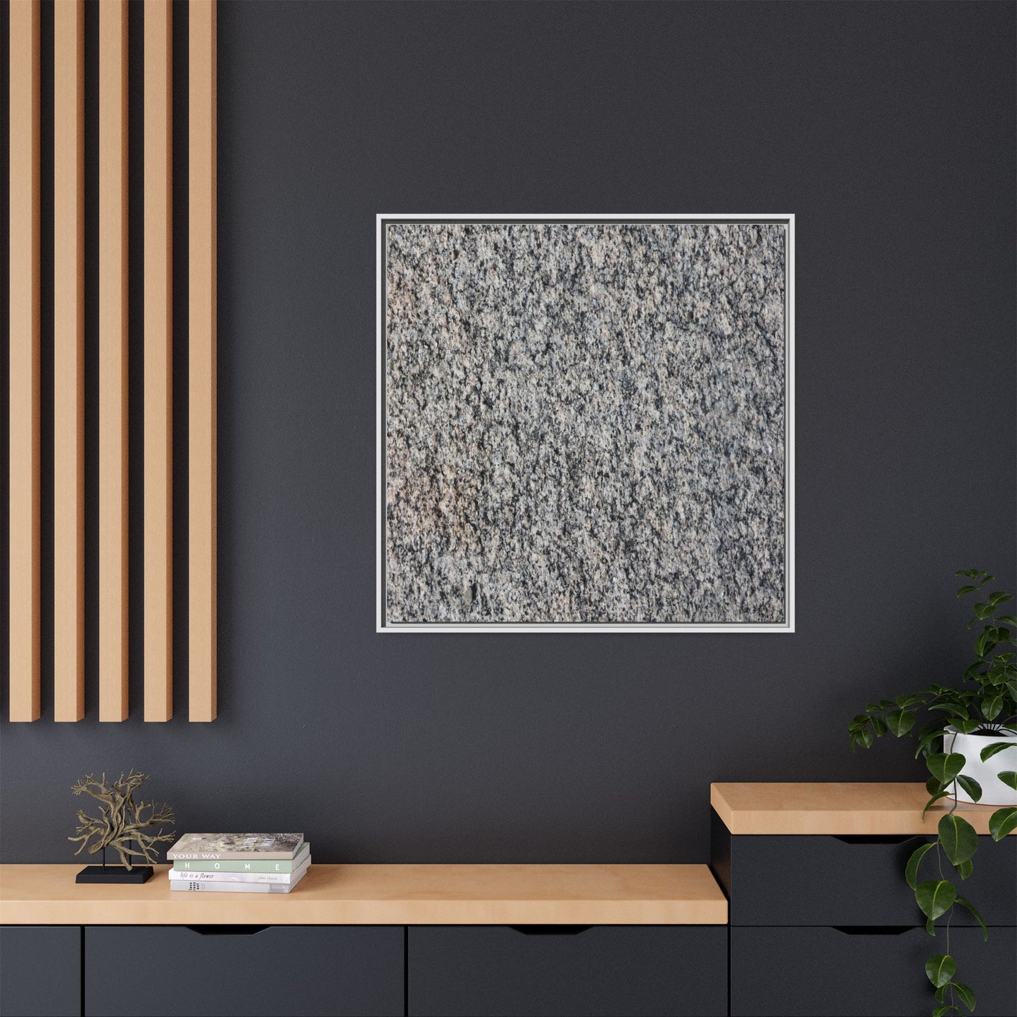 Crystalline Fusion - Unique Stretched Canvas Wall Art