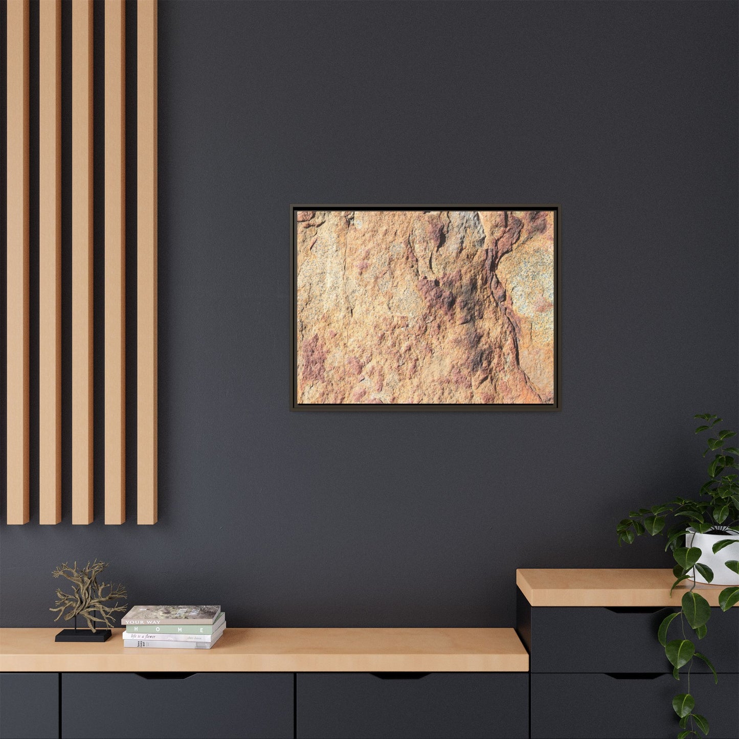 Fractal Stone - Unique Stretched Canvas Wall Art