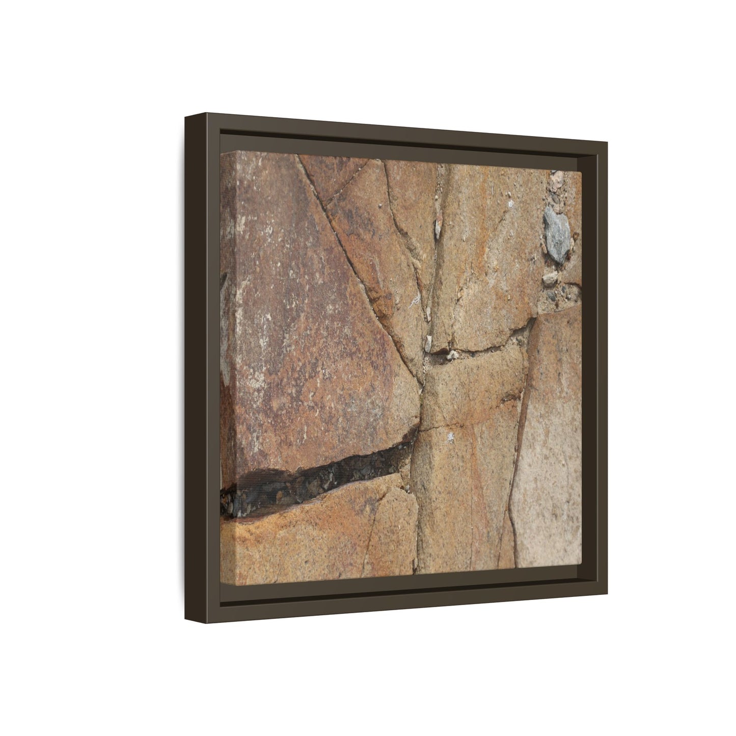 Rusty Crevices - Unique Stretched Canvas Wall Art