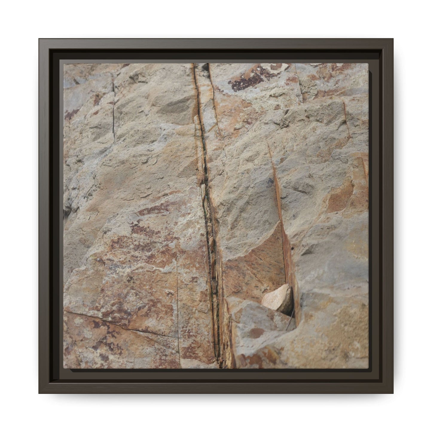 Sedimentary Symphony - Unique Stretched Canvas Wall Art