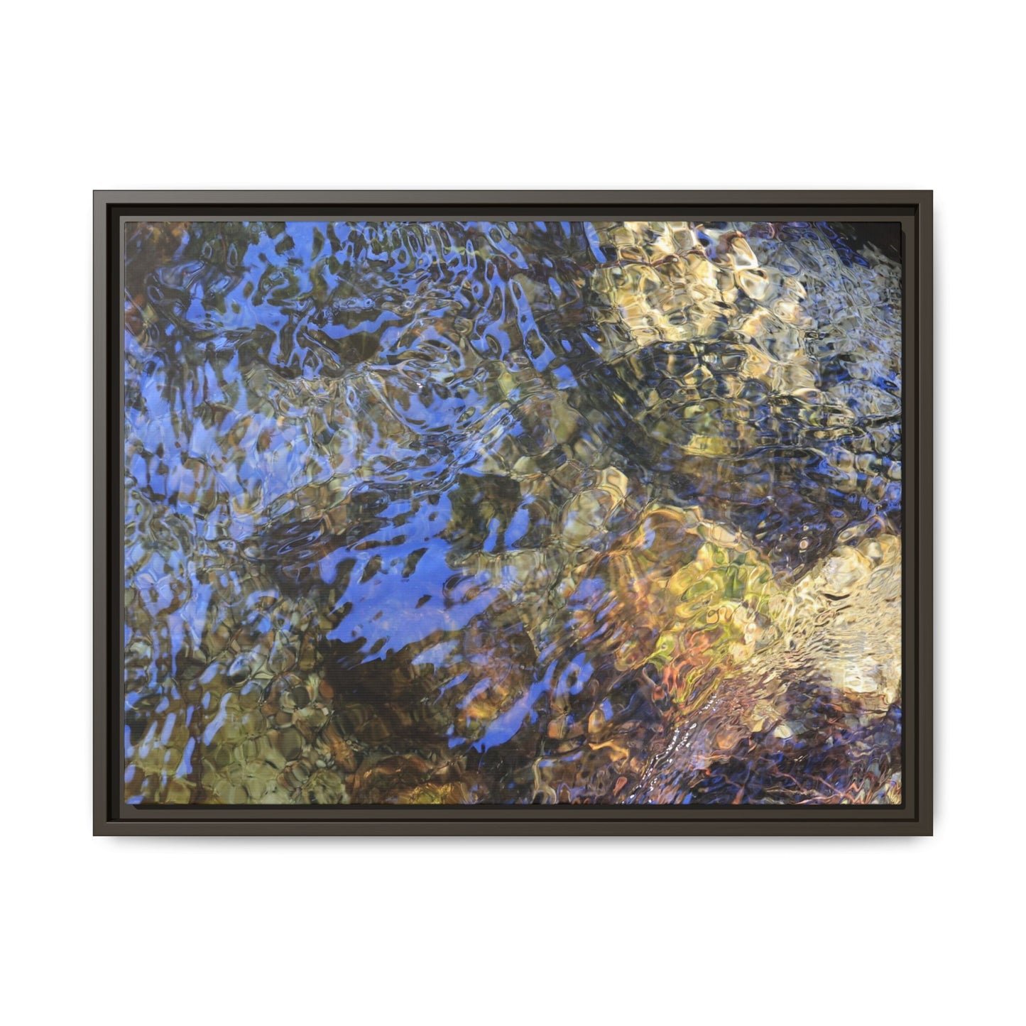 Aquatic Kaleidoscope - Unique Stretched Canvas Wall Art