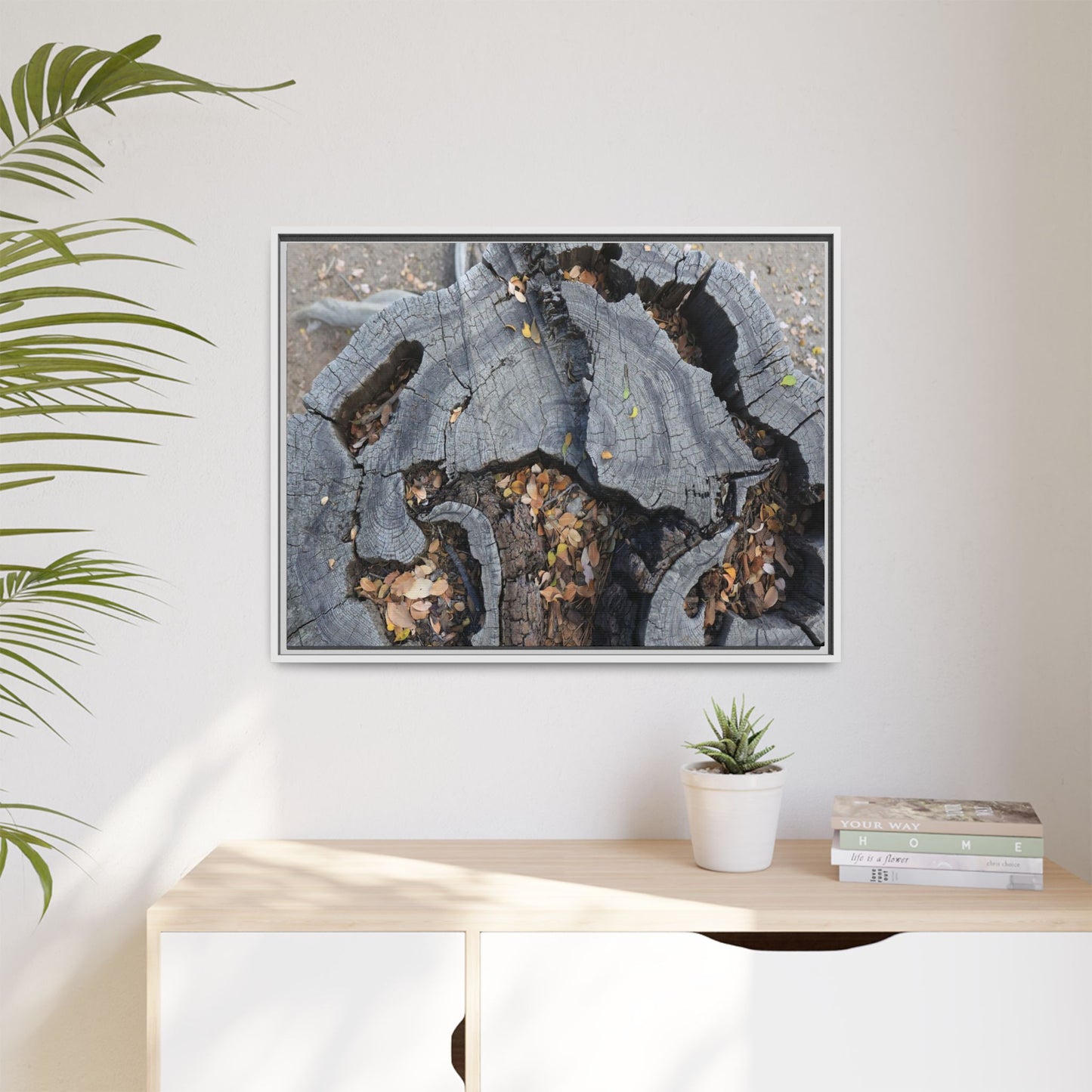 Time's Fractal Memory - Unique Stretched Canvas Wall Art