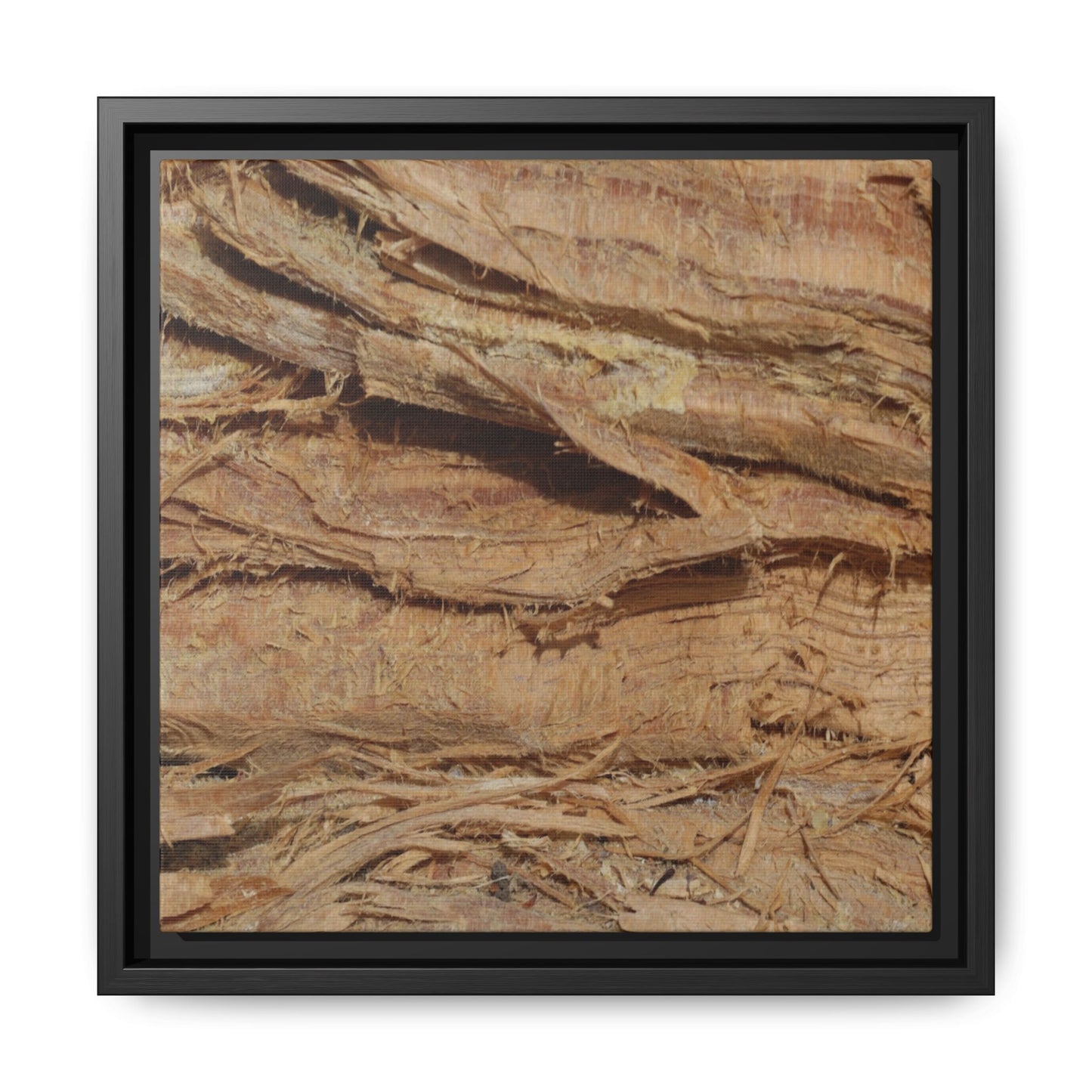 Splintered Bark - Unique Stretched Canvas Wall Art