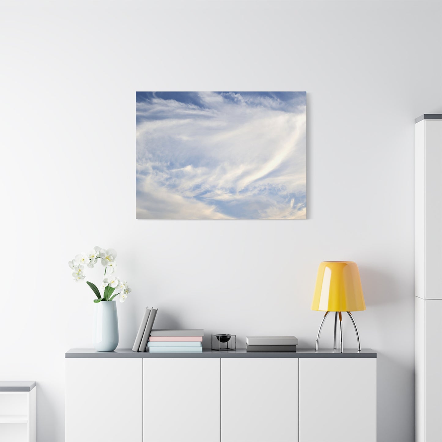 Whispers of Celestial Breath - Unique Frameless Canvas Wall Art