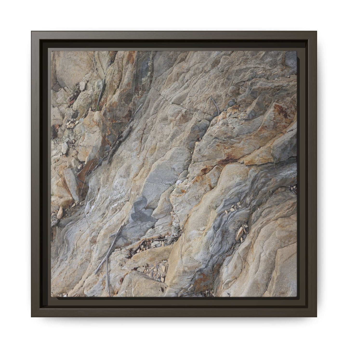 Layers of Earth's History - Unique Stretched Canvas Wall Art