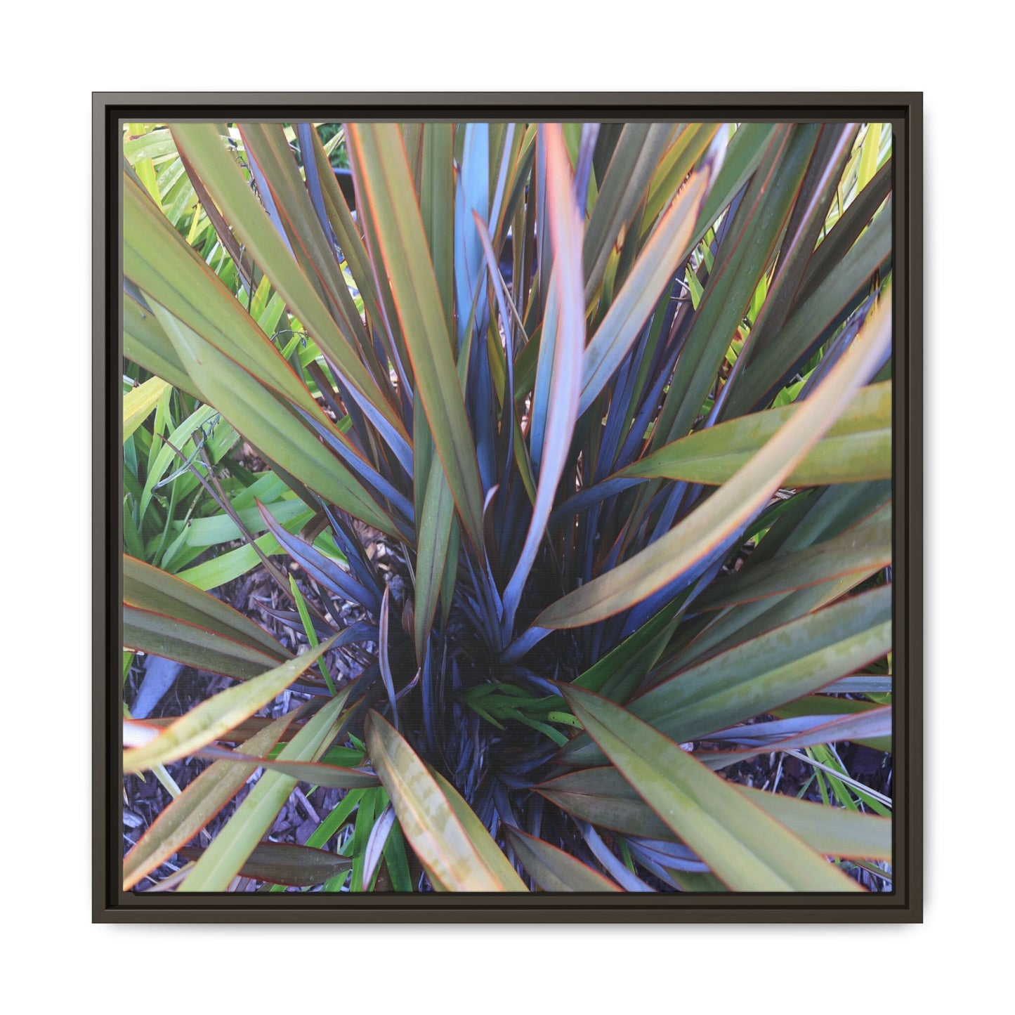 Radiant Leaves - Unique Stretched Canvas Wall Art