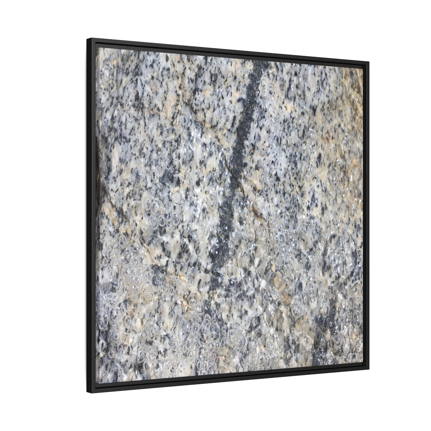Granite Bubbles - Unique Stretched Canvas Wall Art