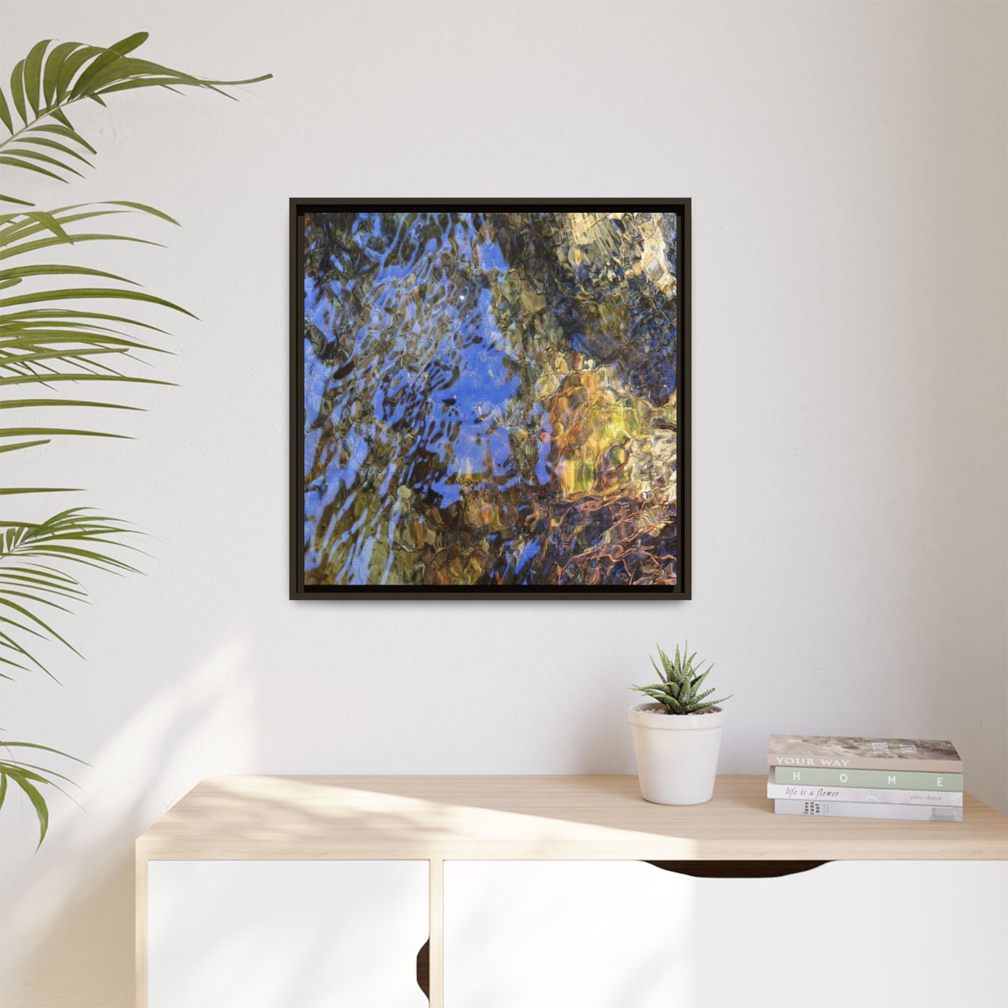 Watery Kaleidoscope - Unique Stretched Canvas Wall Art