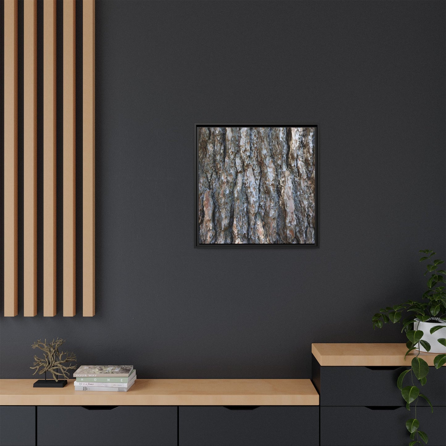 Bark Whispers - Unique Stretched Canvas Wall Art