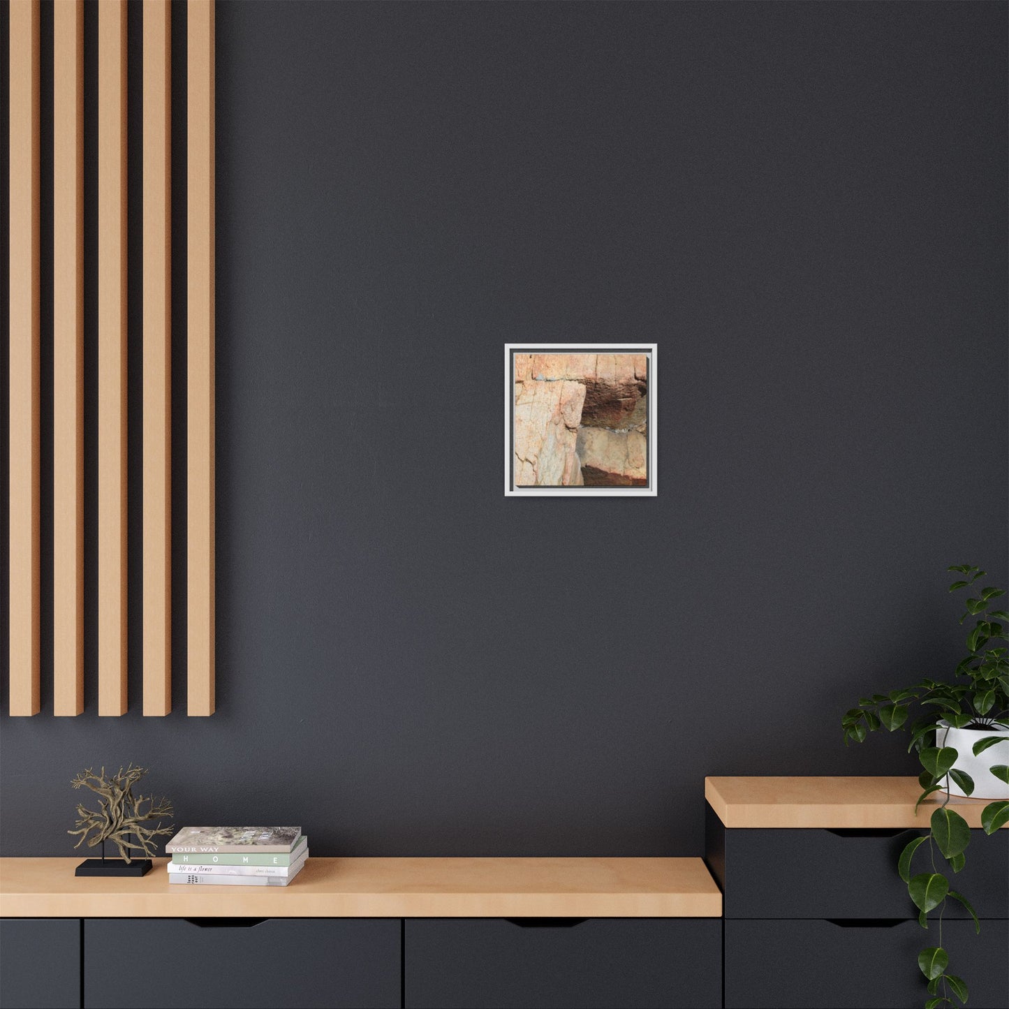 Fractured Stone - Unique Stretched Canvas Wall Art