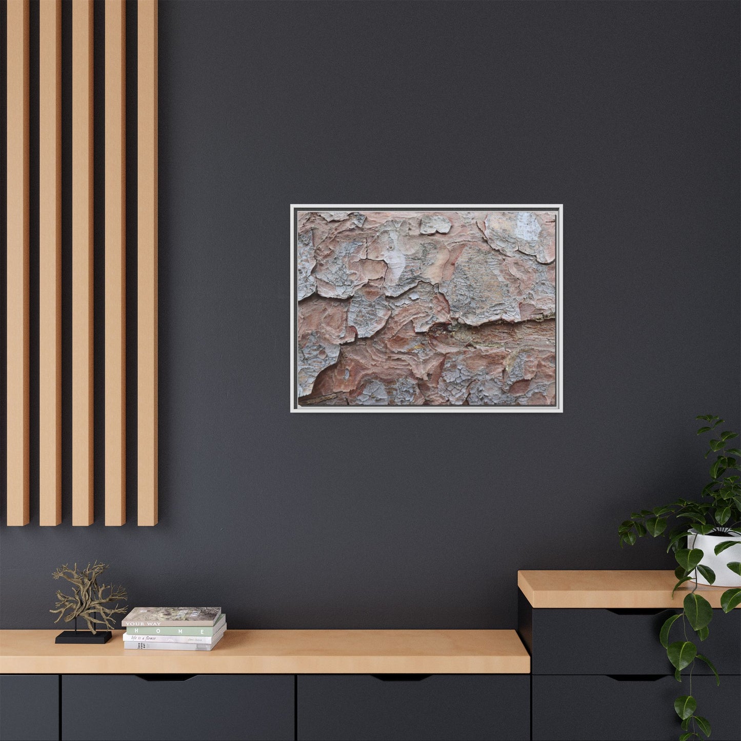 Flaking Serenity - Unique Stretched Canvas Wall Art