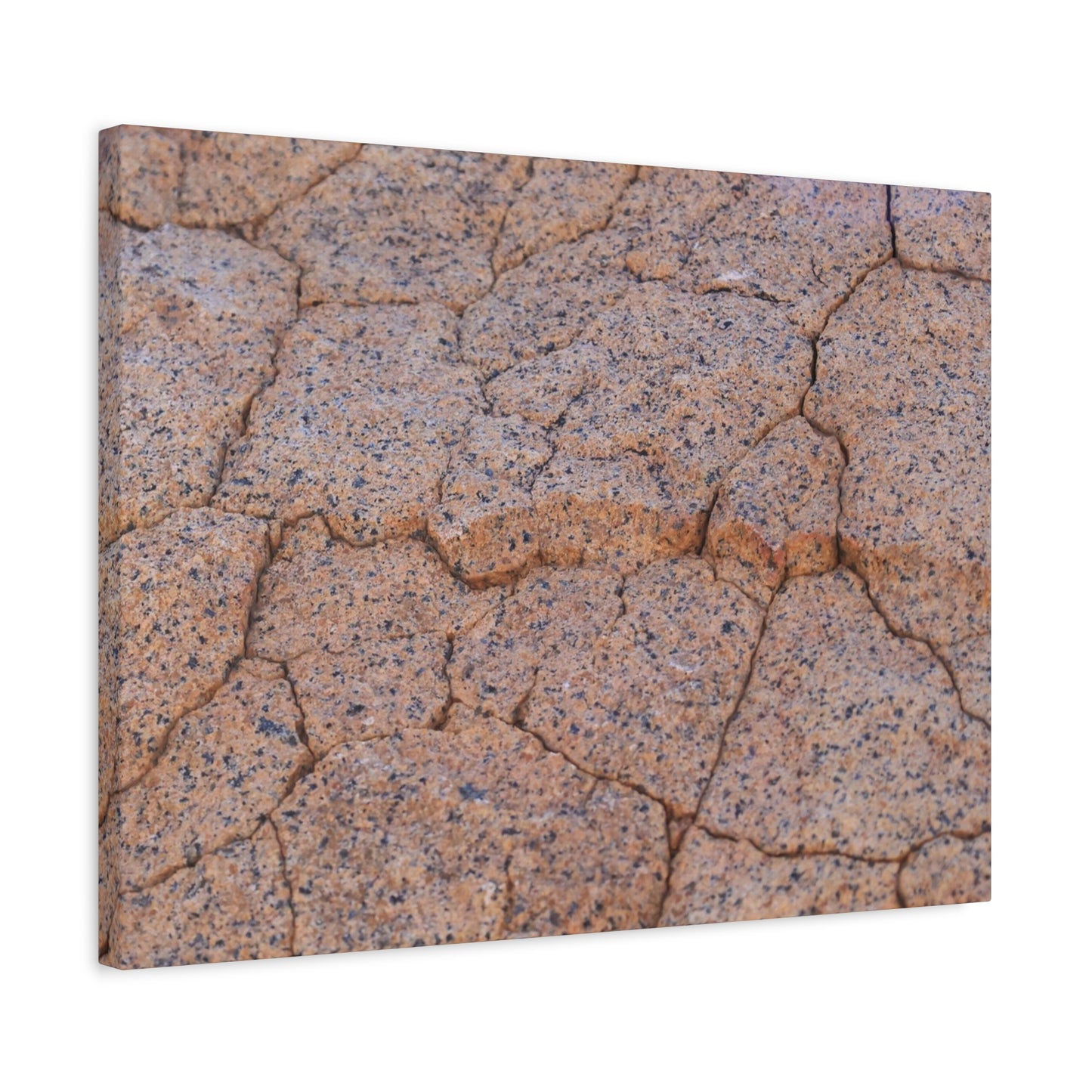 Cracked Earth's Whispers - Unique Frameless Canvas Wall Art