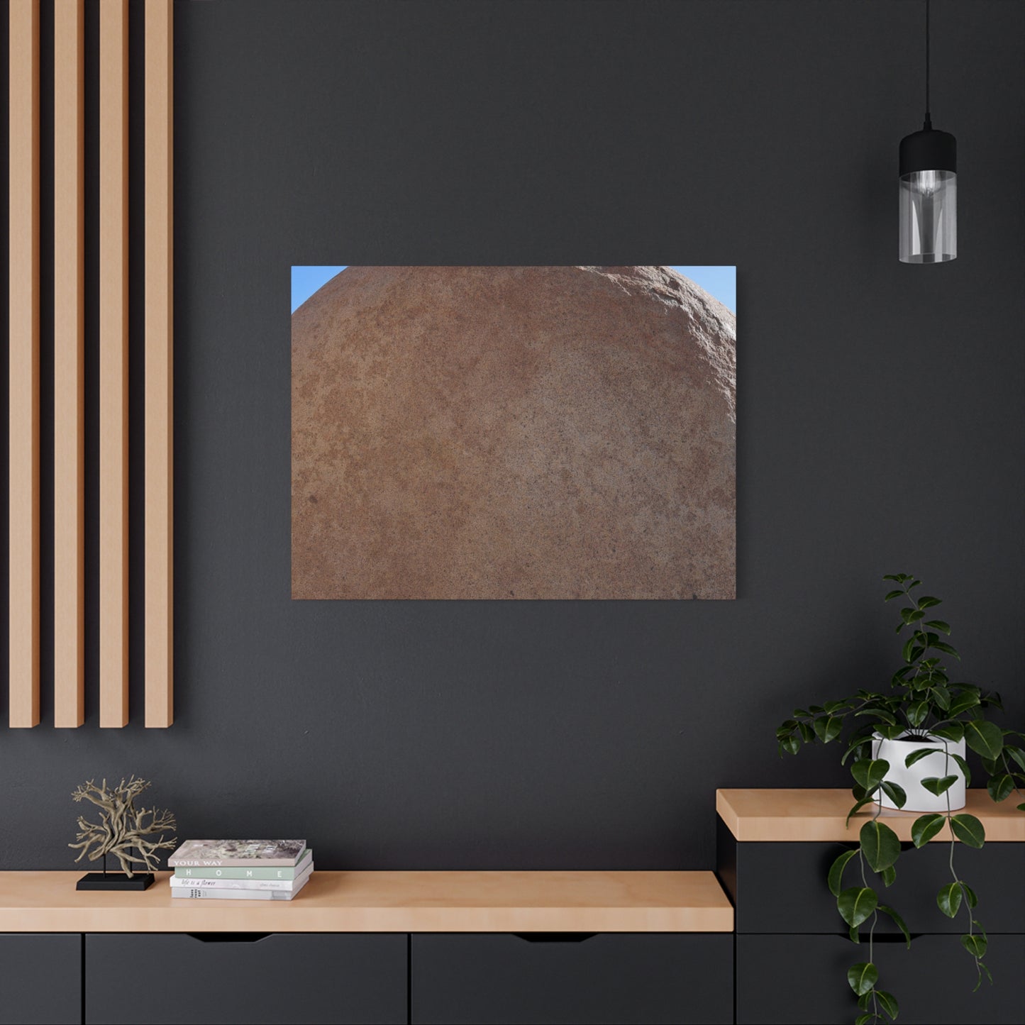 Stone Sphere of Silence - Unique Frameless Canvas Wall Art