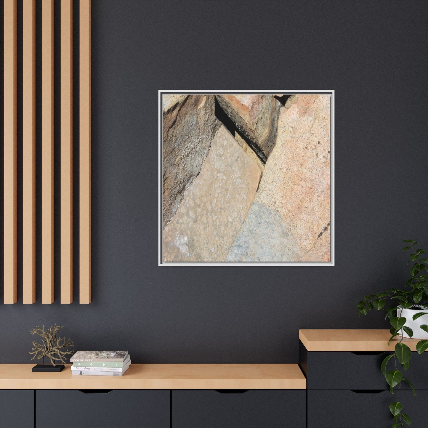 Rock Fragment - Unique Stretched Canvas Wall Art - Art By Earth