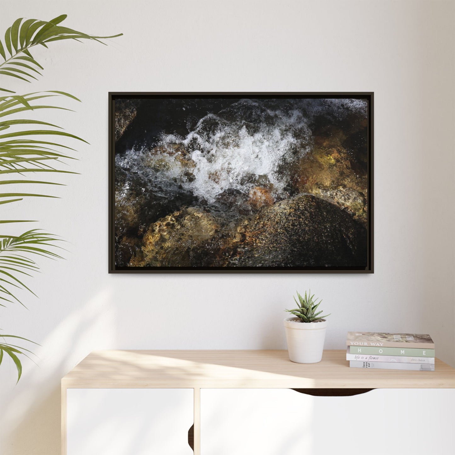 Cascading Momentum - Unique Stretched Canvas Wall Art