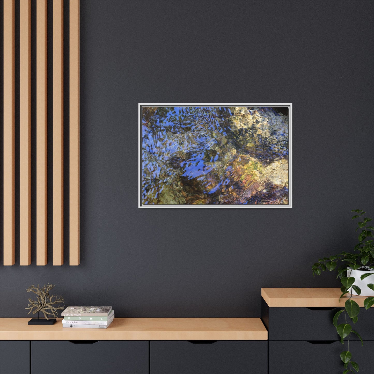 Aquatic Kaleidoscope - Unique Stretched Canvas Wall Art