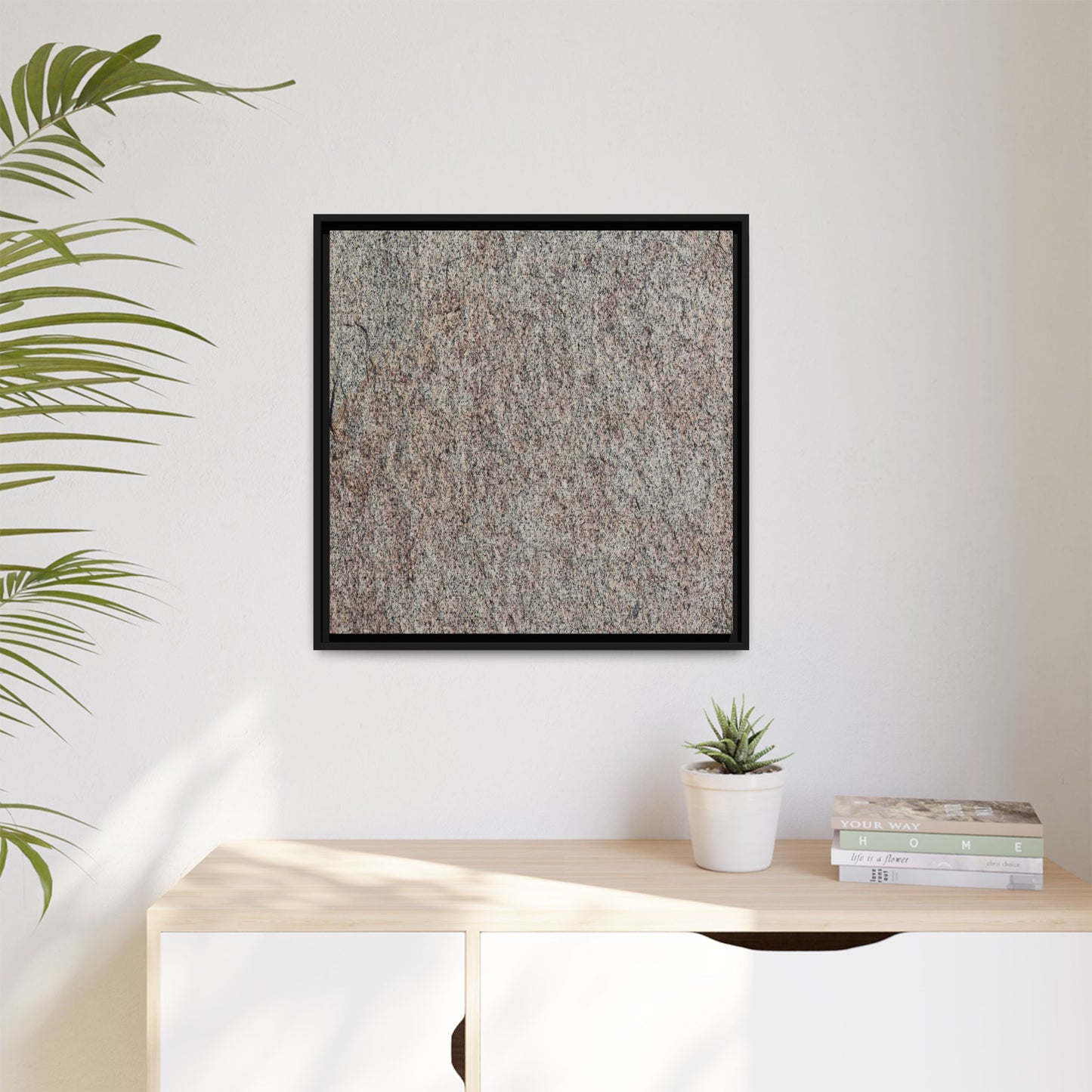 Granular Whispers - Unique Stretched Canvas Wall Art