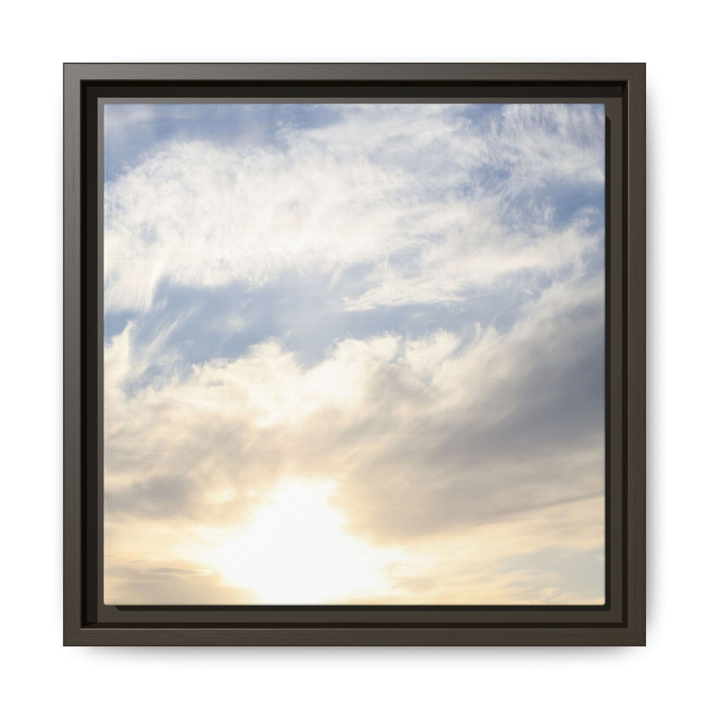 Sky's Ethereal Whisper - Unique Stretched Canvas Wall Art
