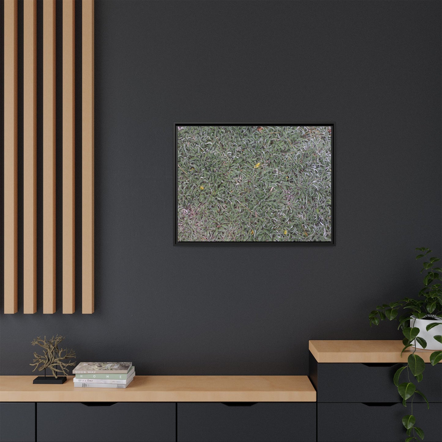 Grassy Texture - Unique Stretched Canvas Wall Art