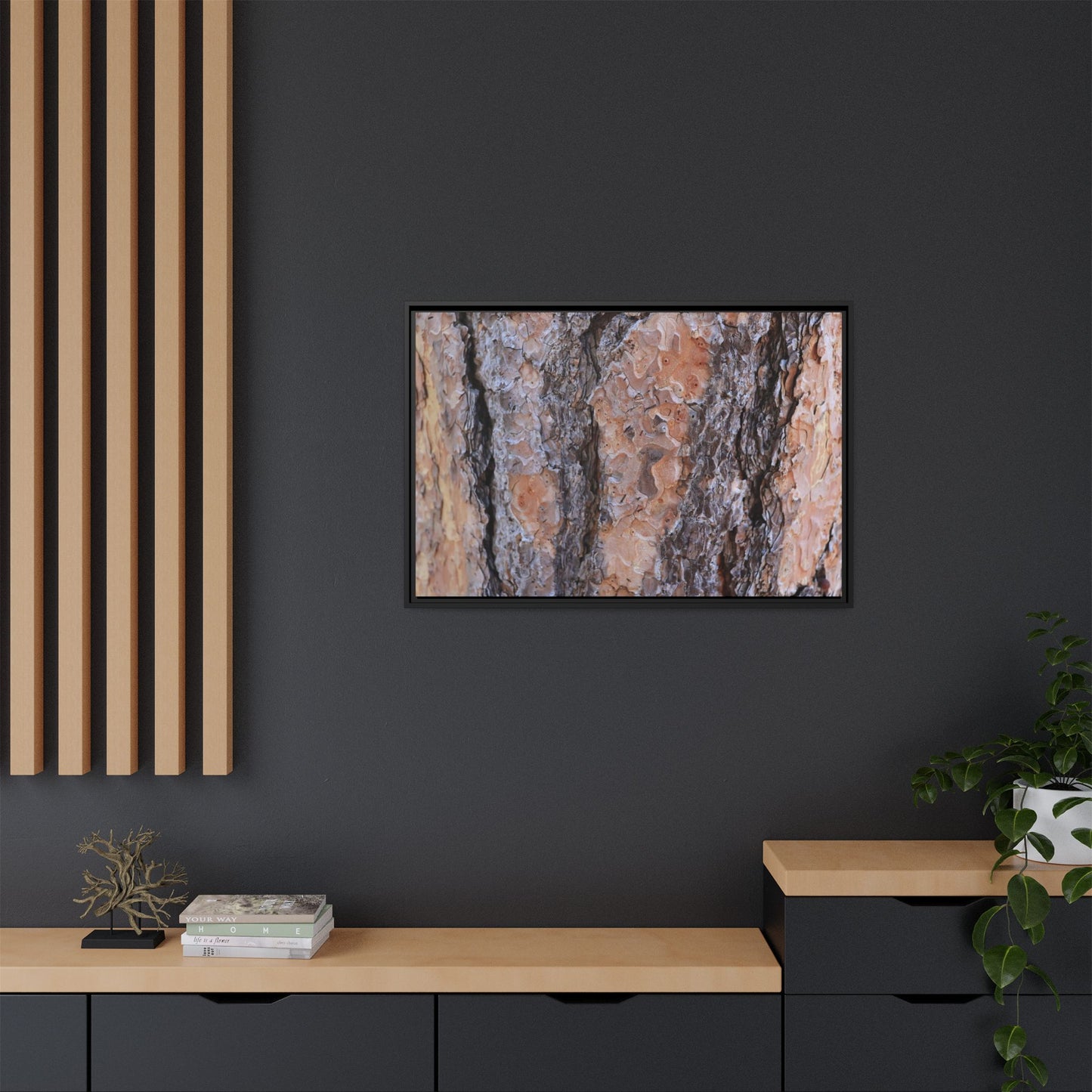 Earthy Embrace - Unique Stretched Canvas Wall Art