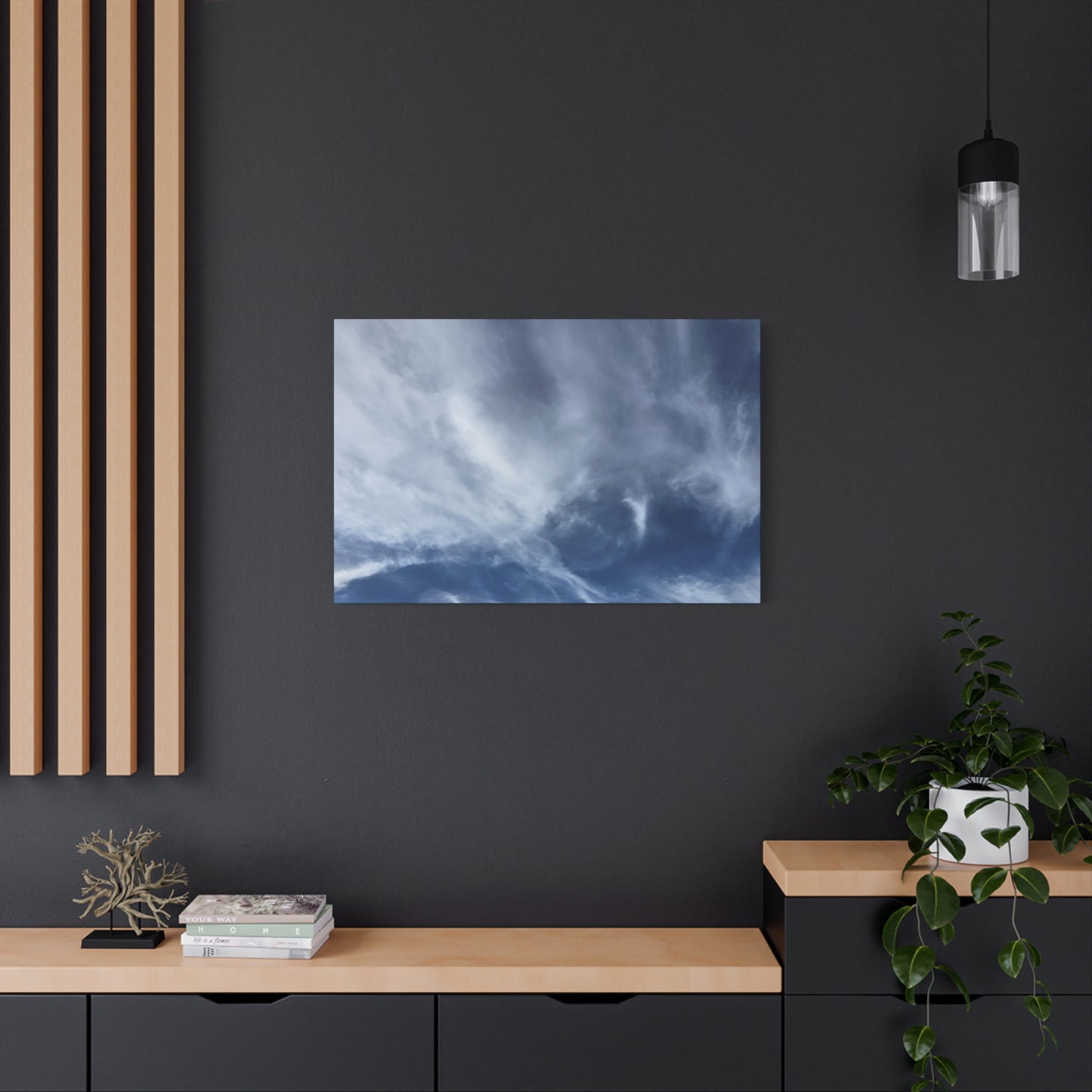 Whispers of the Celestial Realm - Unique Frameless Canvas Wall Art