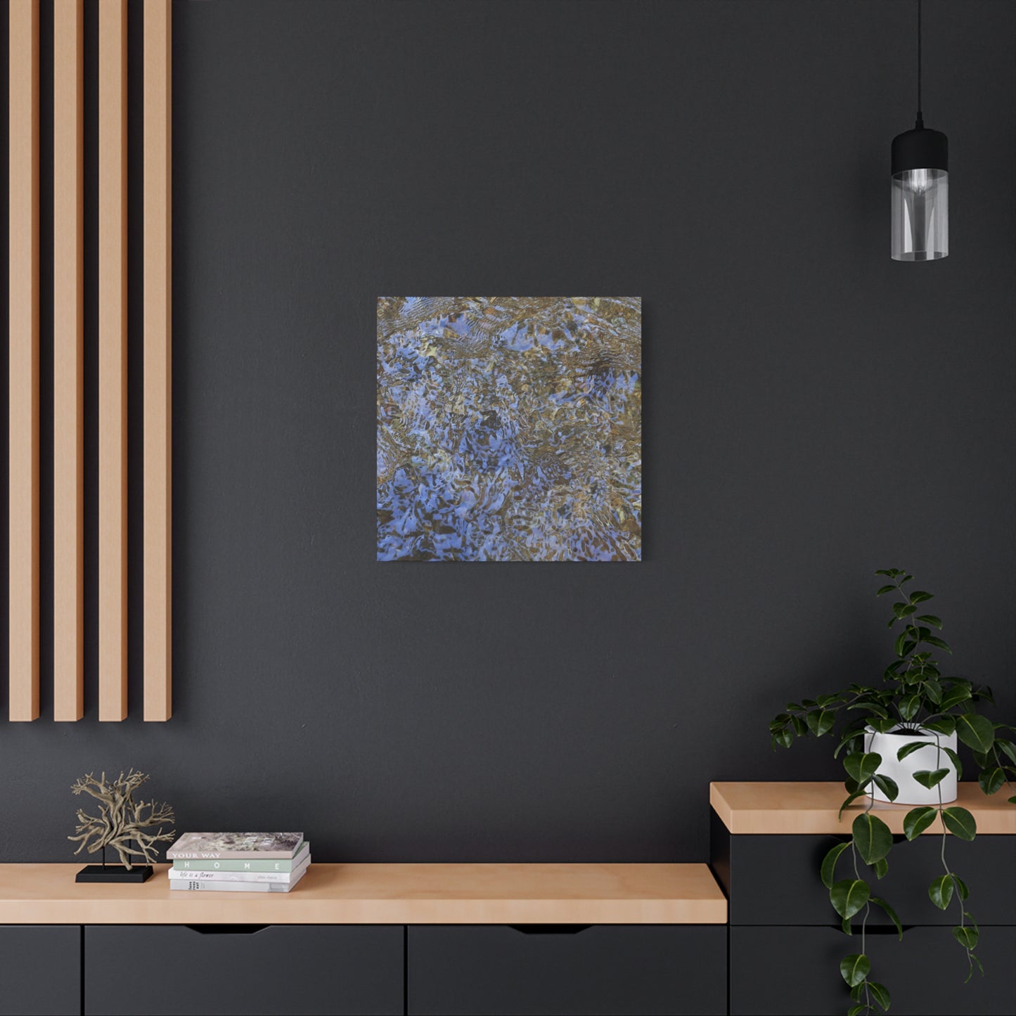 Ripples of Memory - Unique Frameless Canvas Wall Art
