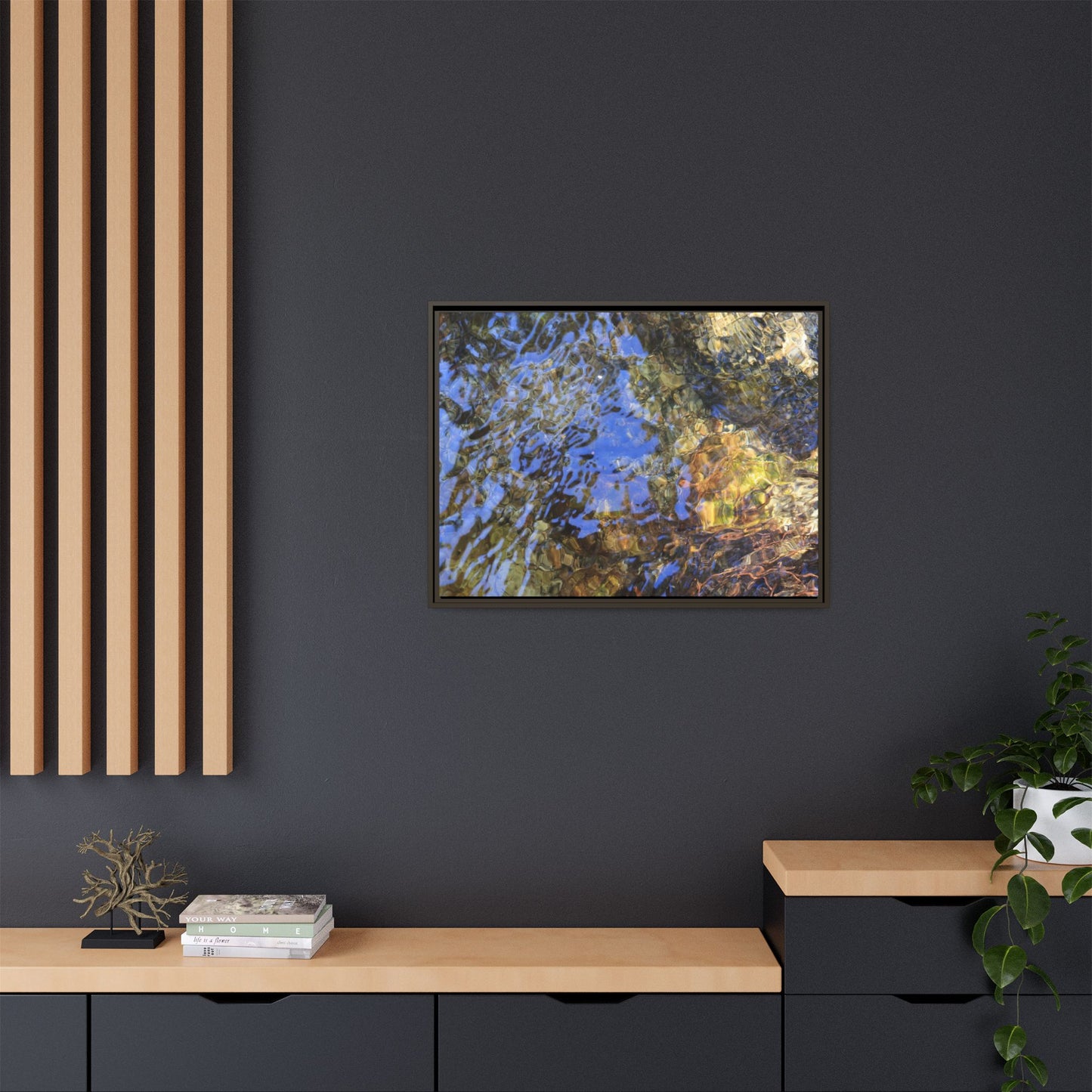 Watery Kaleidoscope - Unique Stretched Canvas Wall Art
