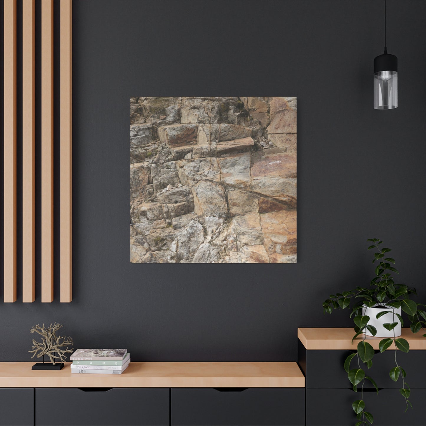 Stone Memories - Unique Frameless Canvas Wall Art